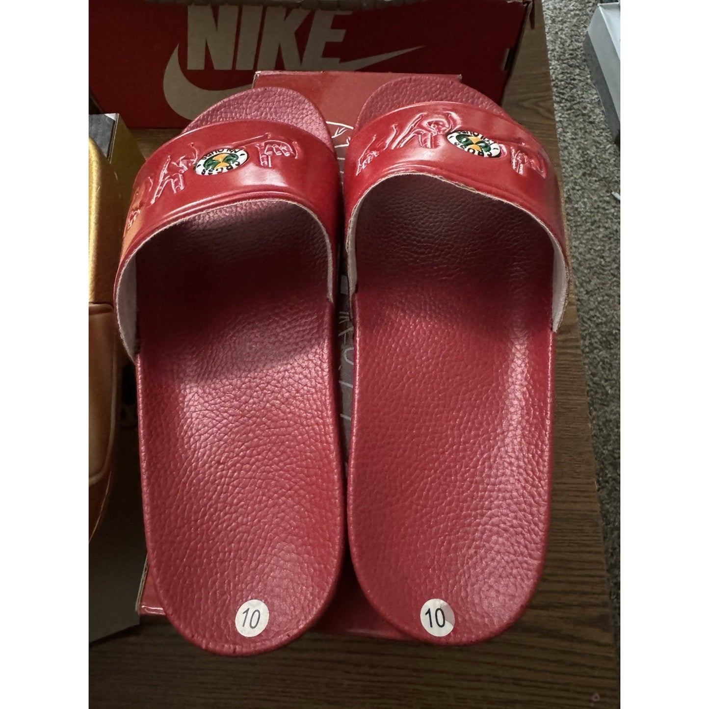 Cross Colours CXC Love Is Love Sign Language Slide Sandals NIB Size 10 BS235
