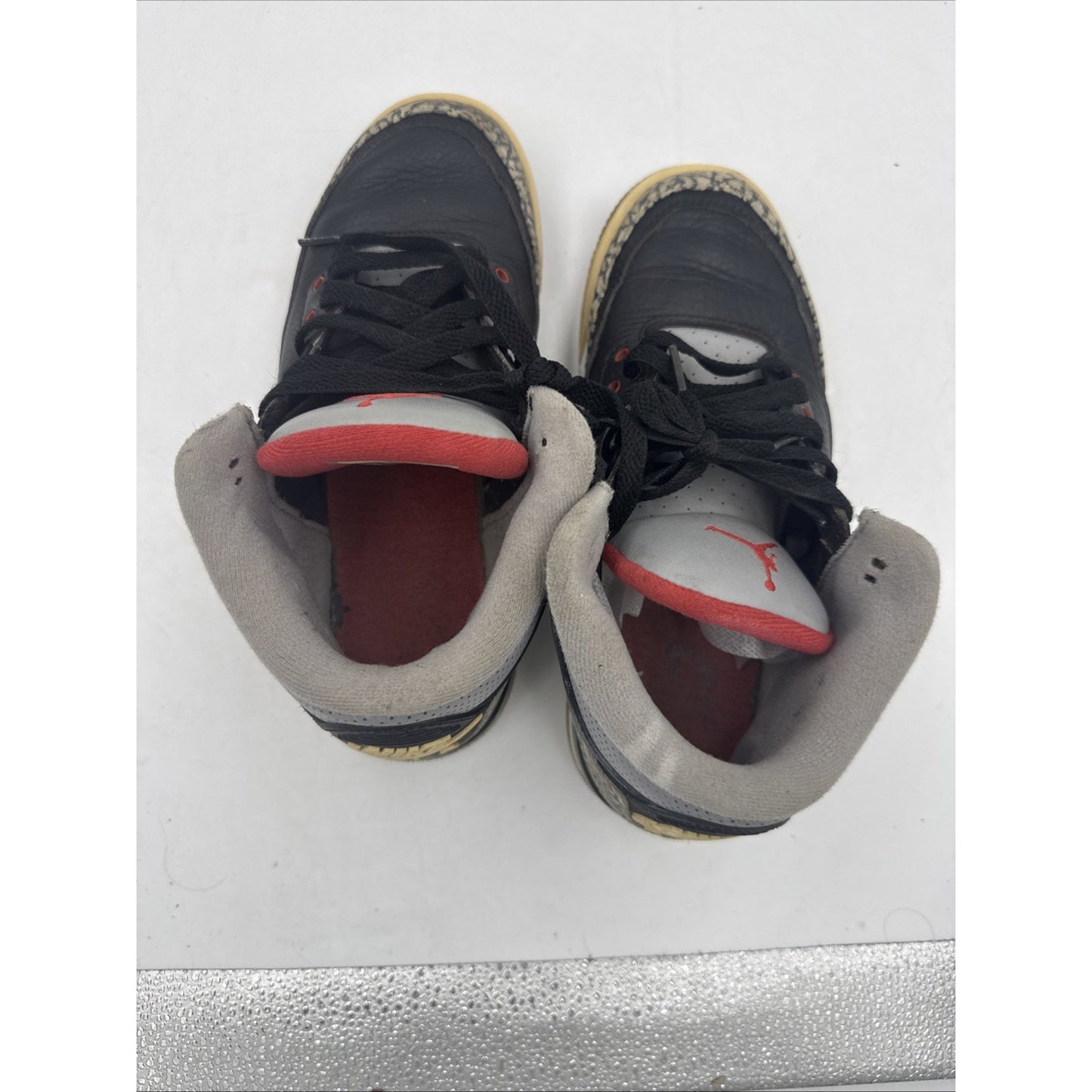 Size 5.5Y GS) - Jordan 3 Retro OG 2018 Mid Black Cement