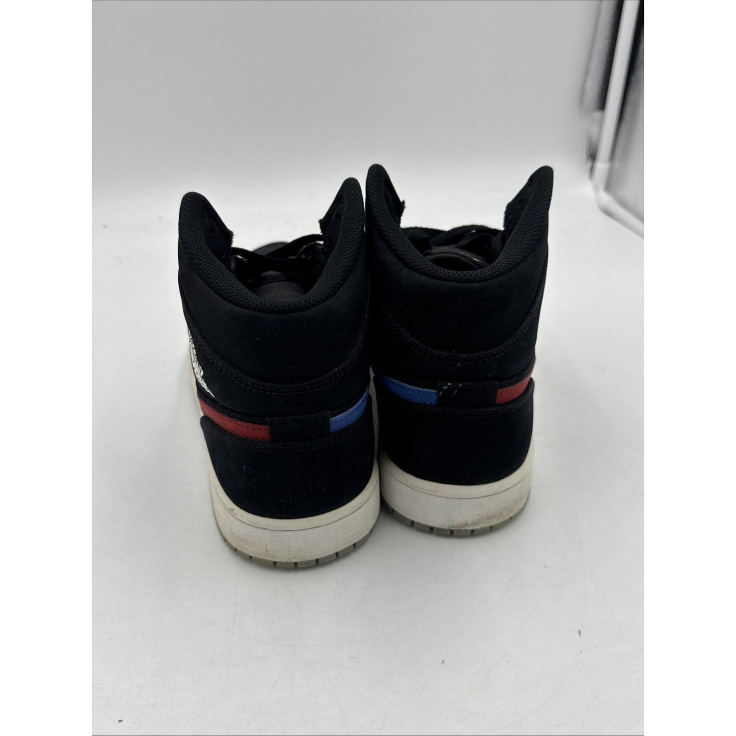 Size 9 - Air Jordan 1 Mid Multicolor Swoosh Black