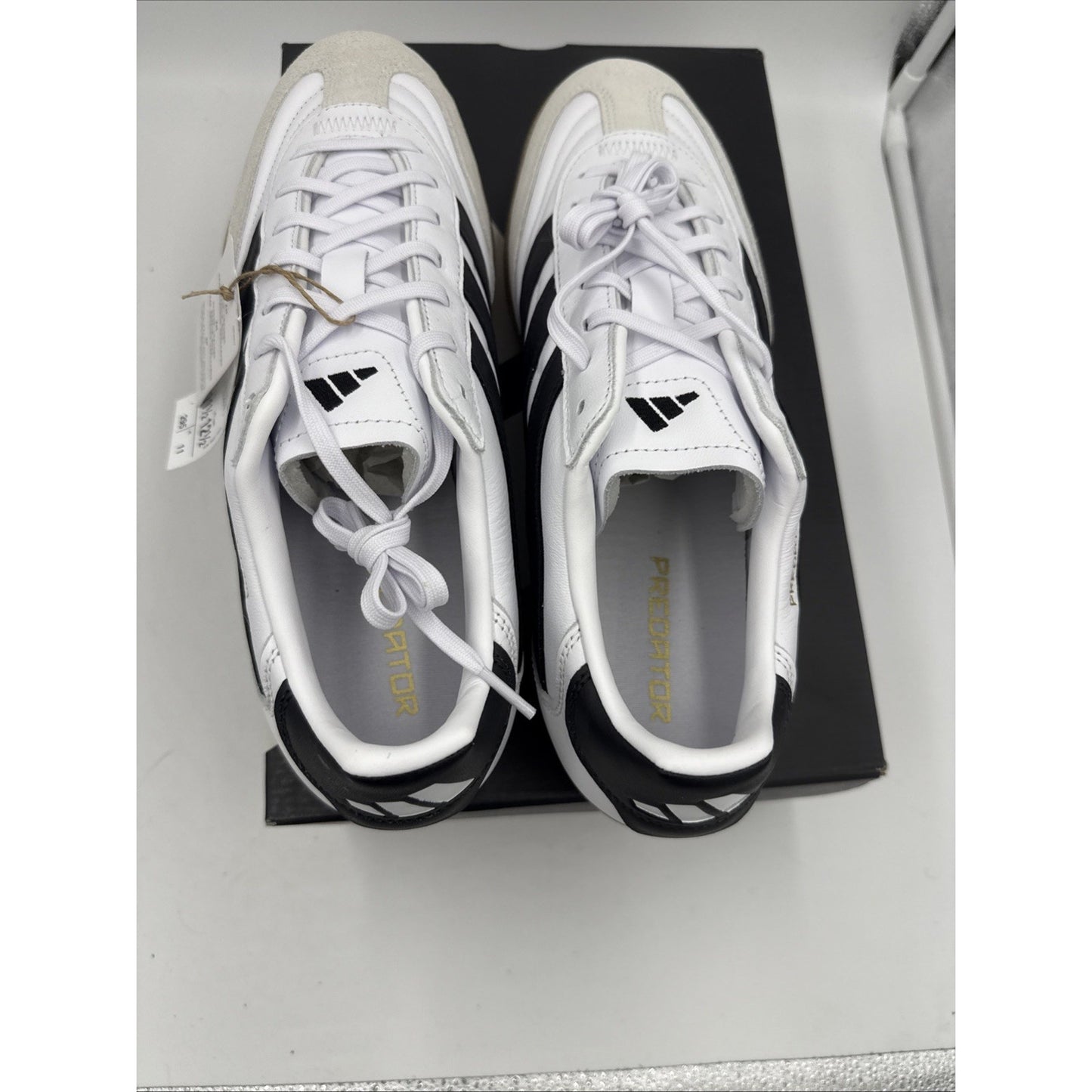 Size 11.5 - adidas Predator 24 League Freestyle Low White Black Gum
