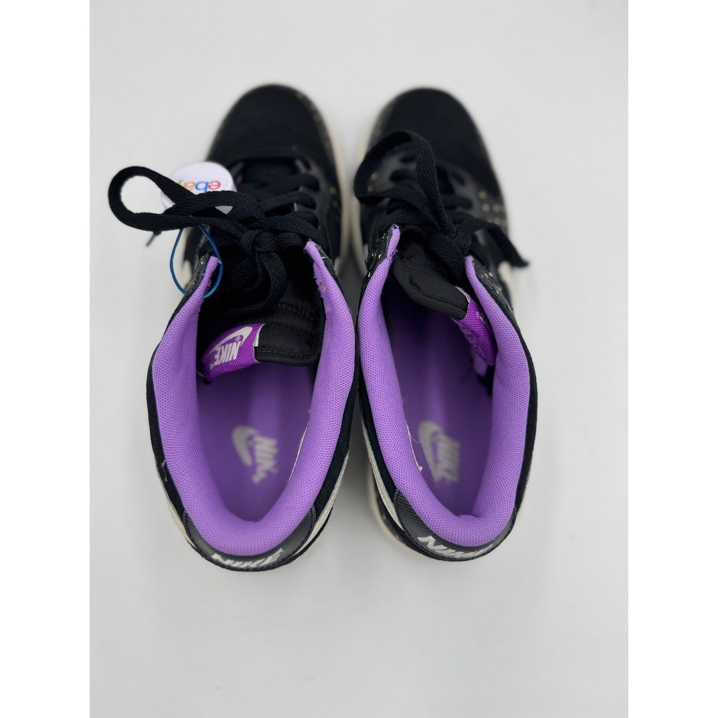 Nike Dunk Low Skinny Print Black White Purple Size 10 Womens 543241 030 Rare