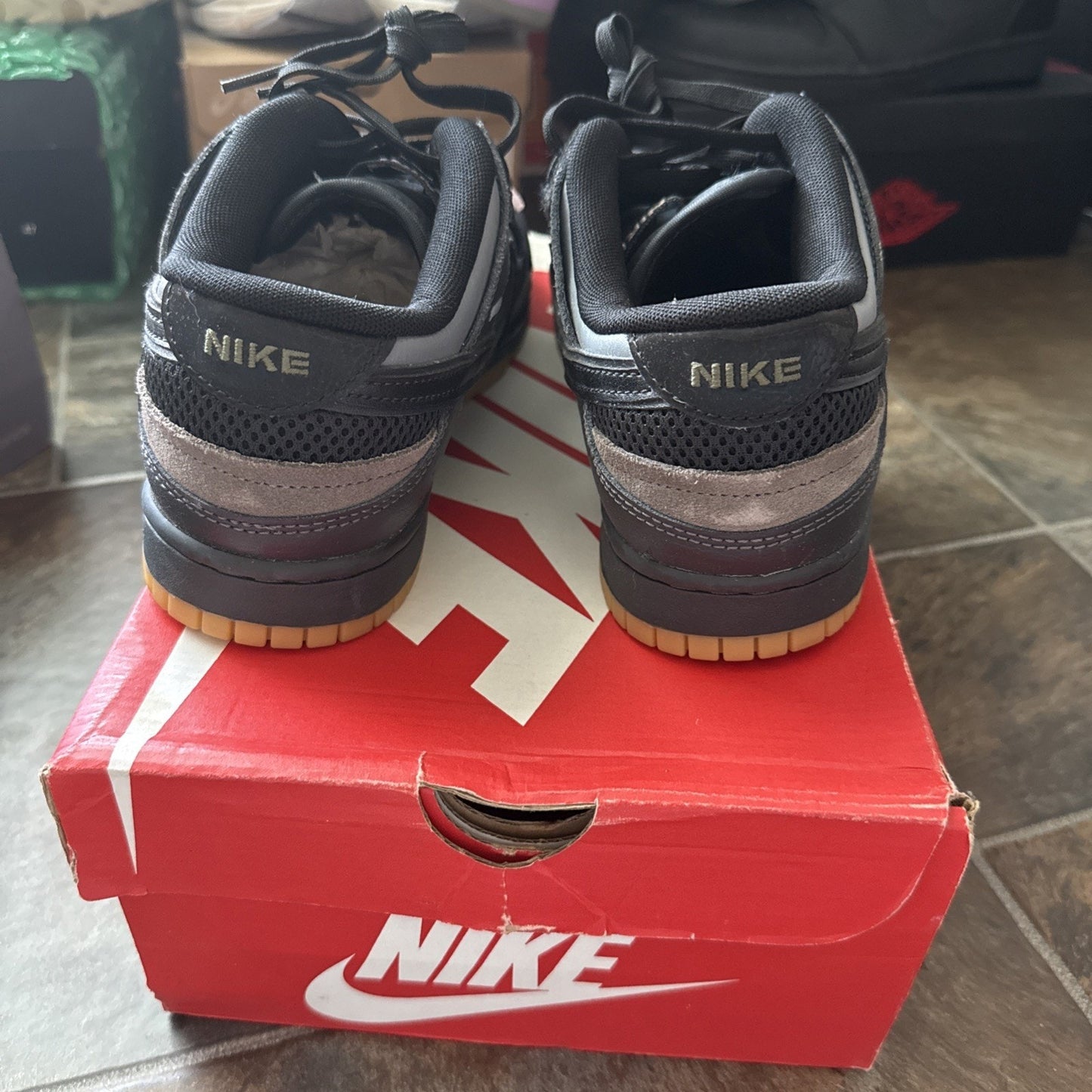 Size 7.5 - Nike Dunk Scrap Low Black