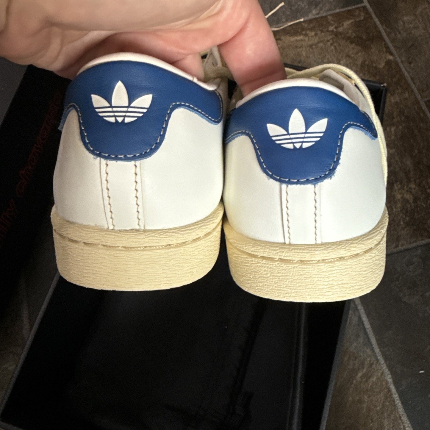 Willy Chavarria x adidas Jabbar Dress Low Off White Dark Marine - Size 7