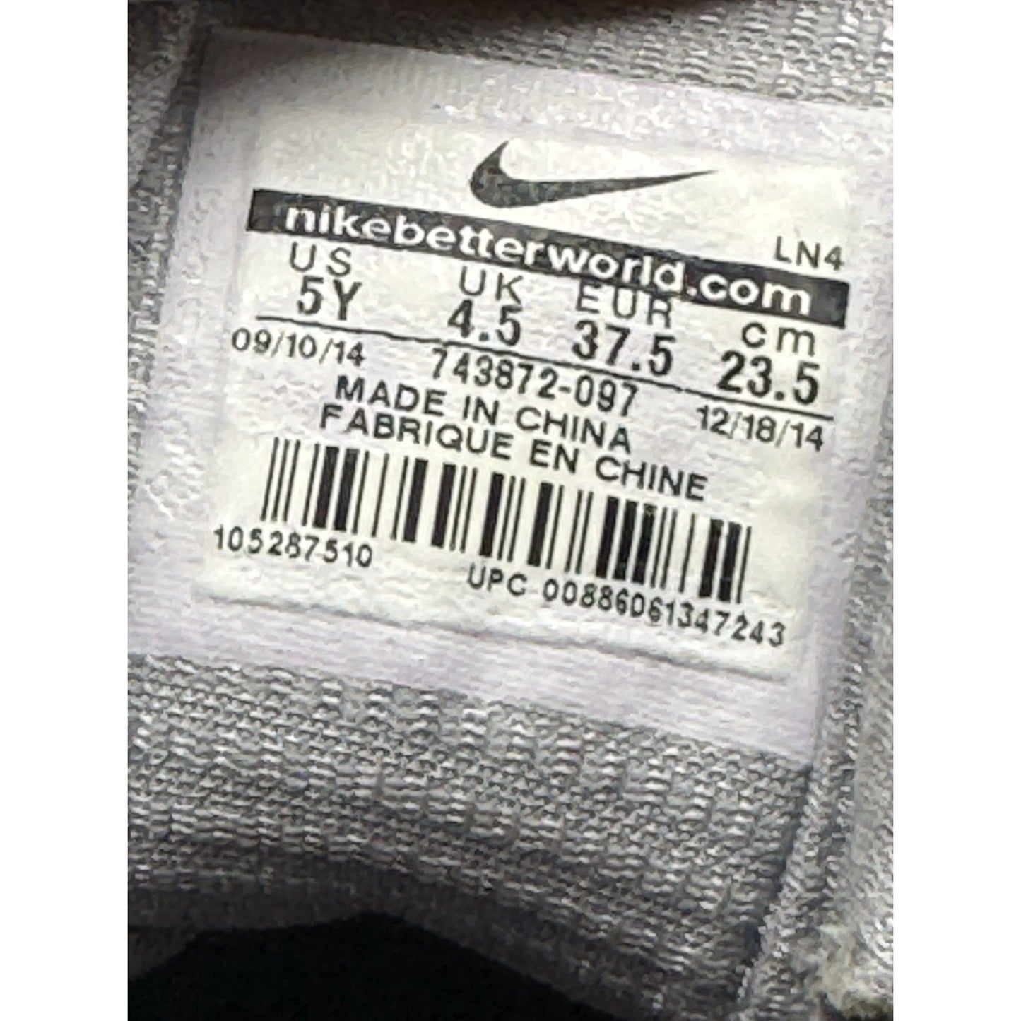 Size 5 (GS) - Nike Kobe 10 Low All Star NBS461