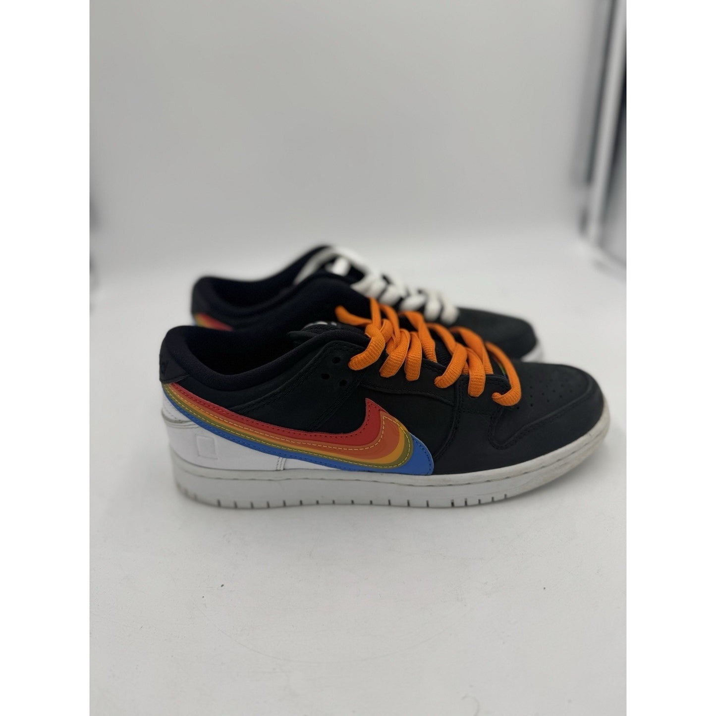 Size 7.5 - Nike Polaroid x Dunk SB Low Black