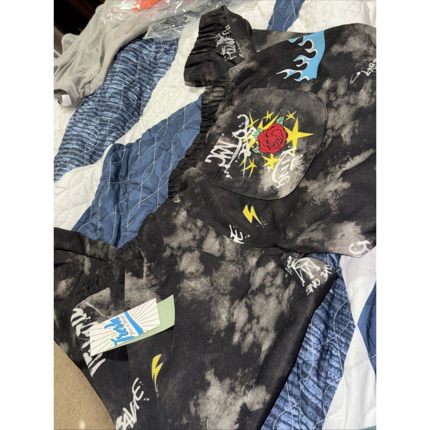 Savage Hustle-Joggers By Fresh Prints-XL -Front Pockets & Back Pocket