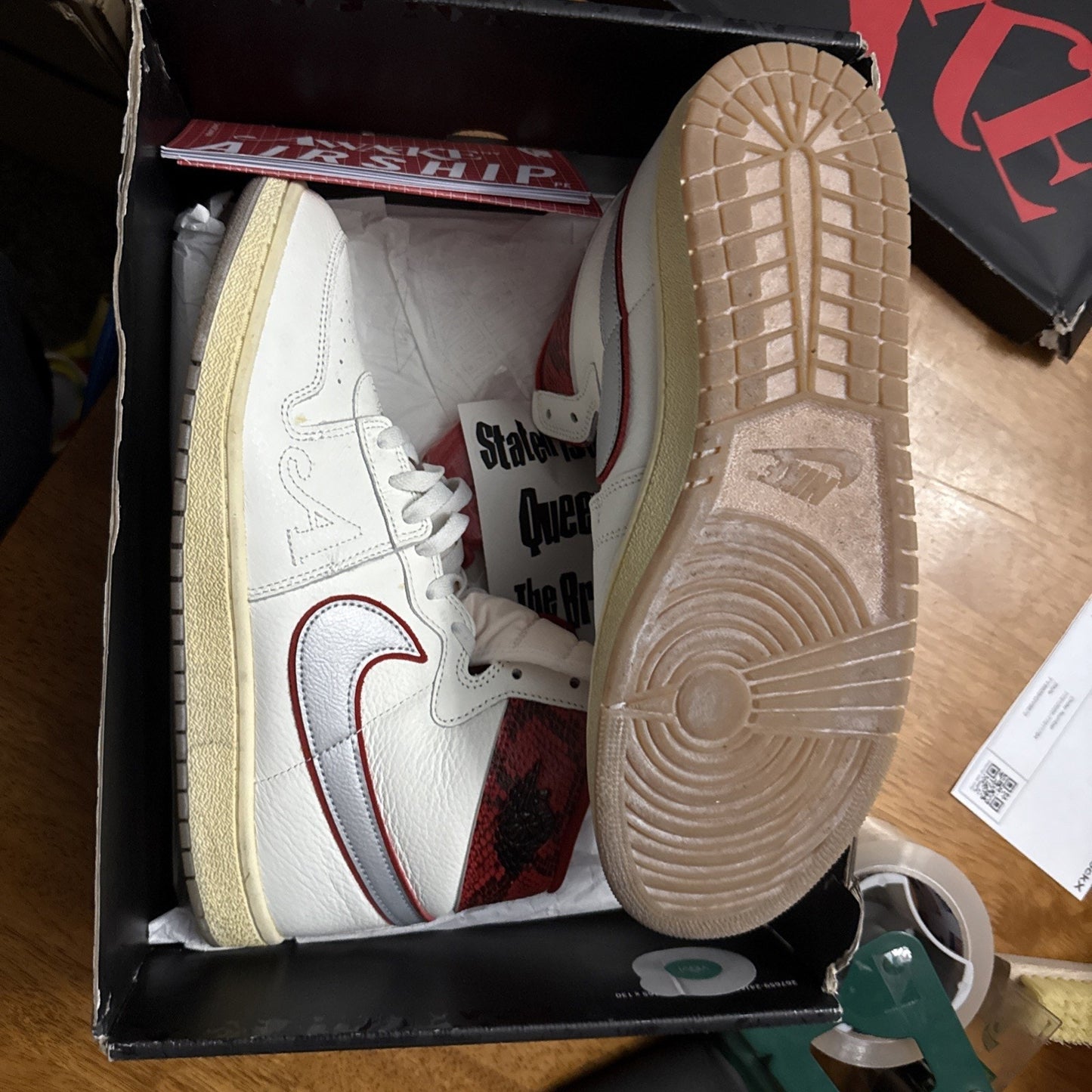 Size 13 - Awake NY x Jordan Air Ship PE SP University Red