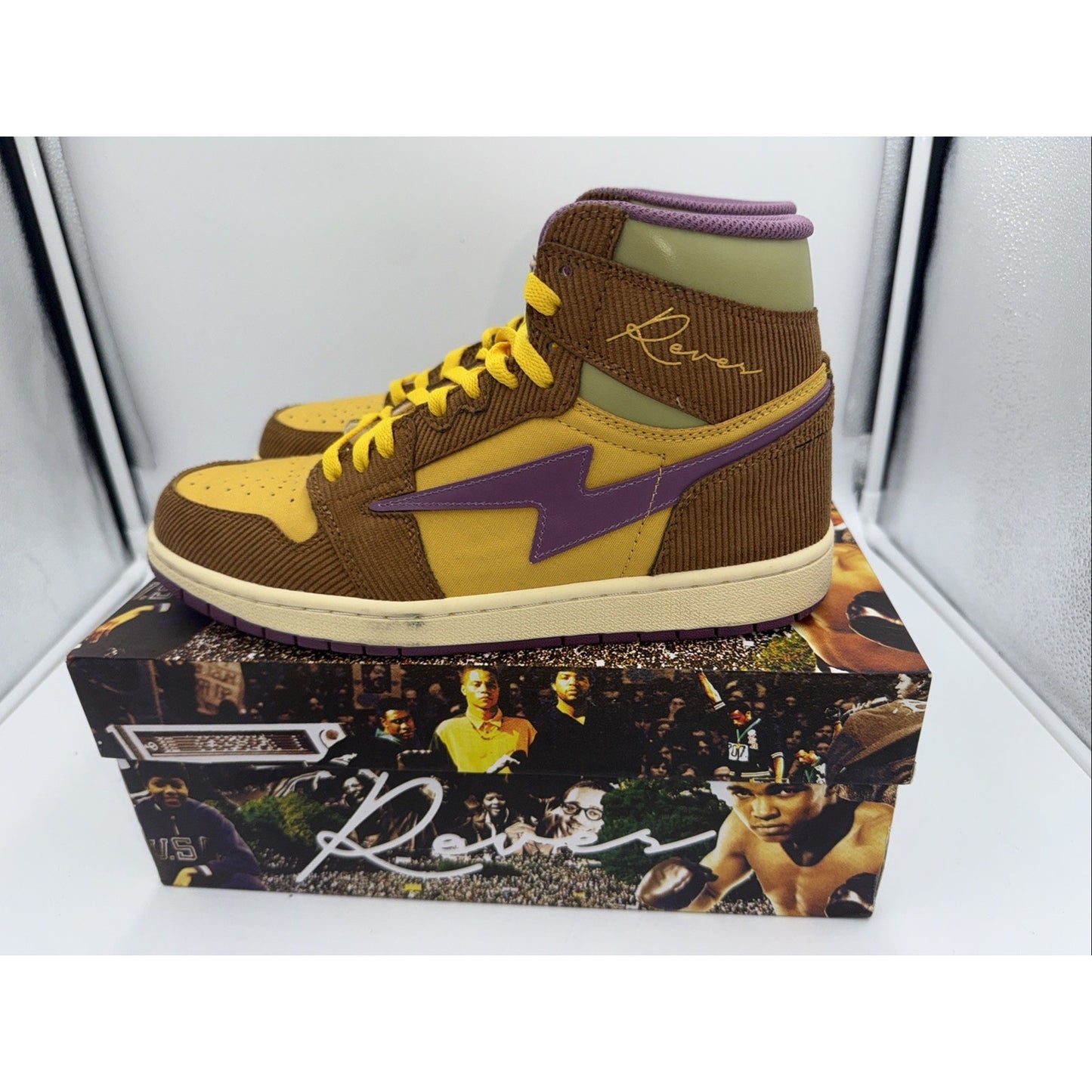 Size 10 Kiy X Reves paris Sport 85 Hi Earth Yellow BS821