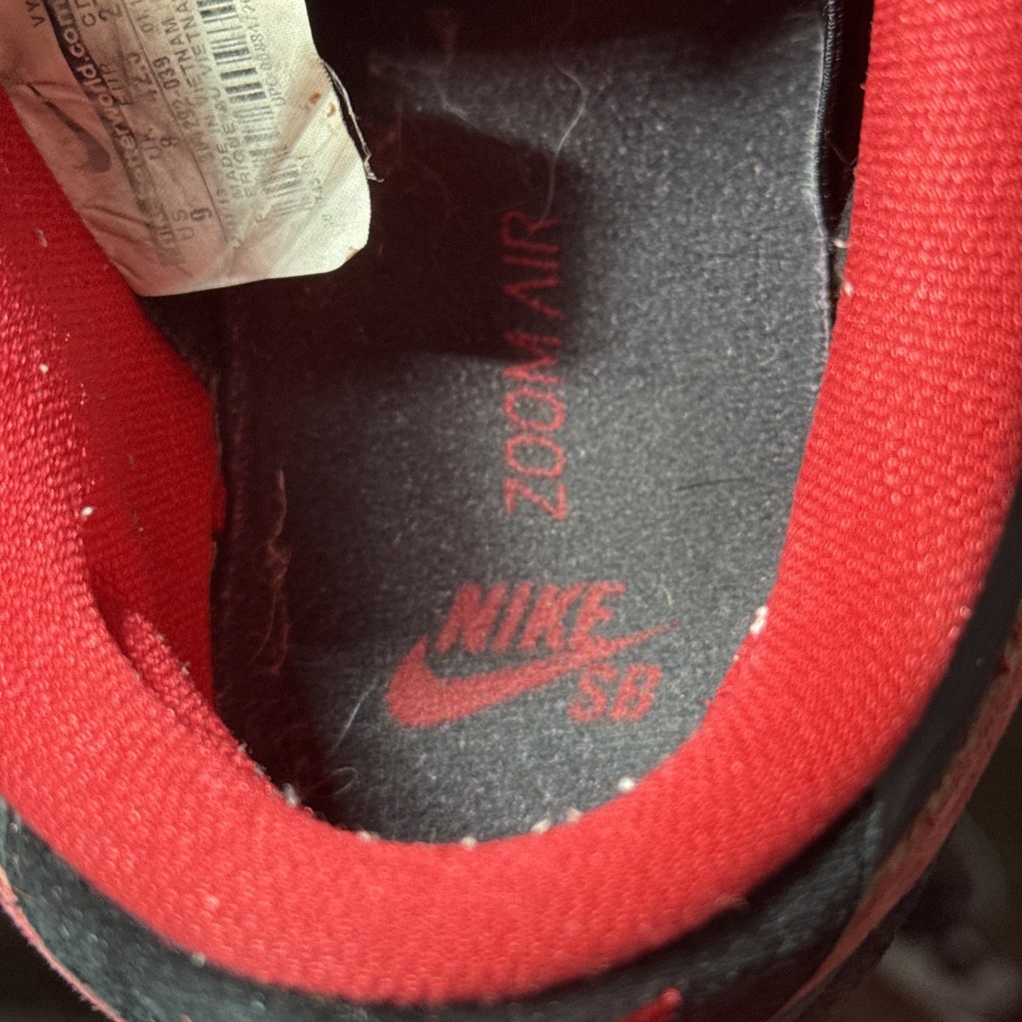 Size 9 Nike 304292-039 Jpack Low Pro Black And Red
