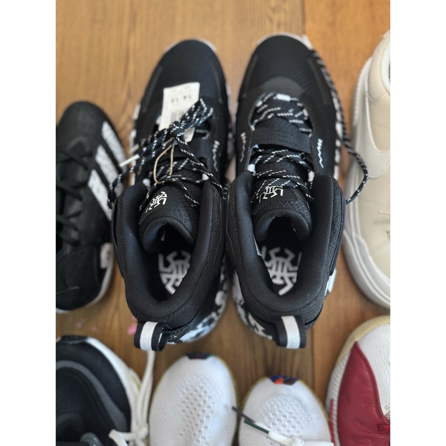 Size 14 - adidas D.O.N. Issue #3 Paint Smudge - Black NBS176
