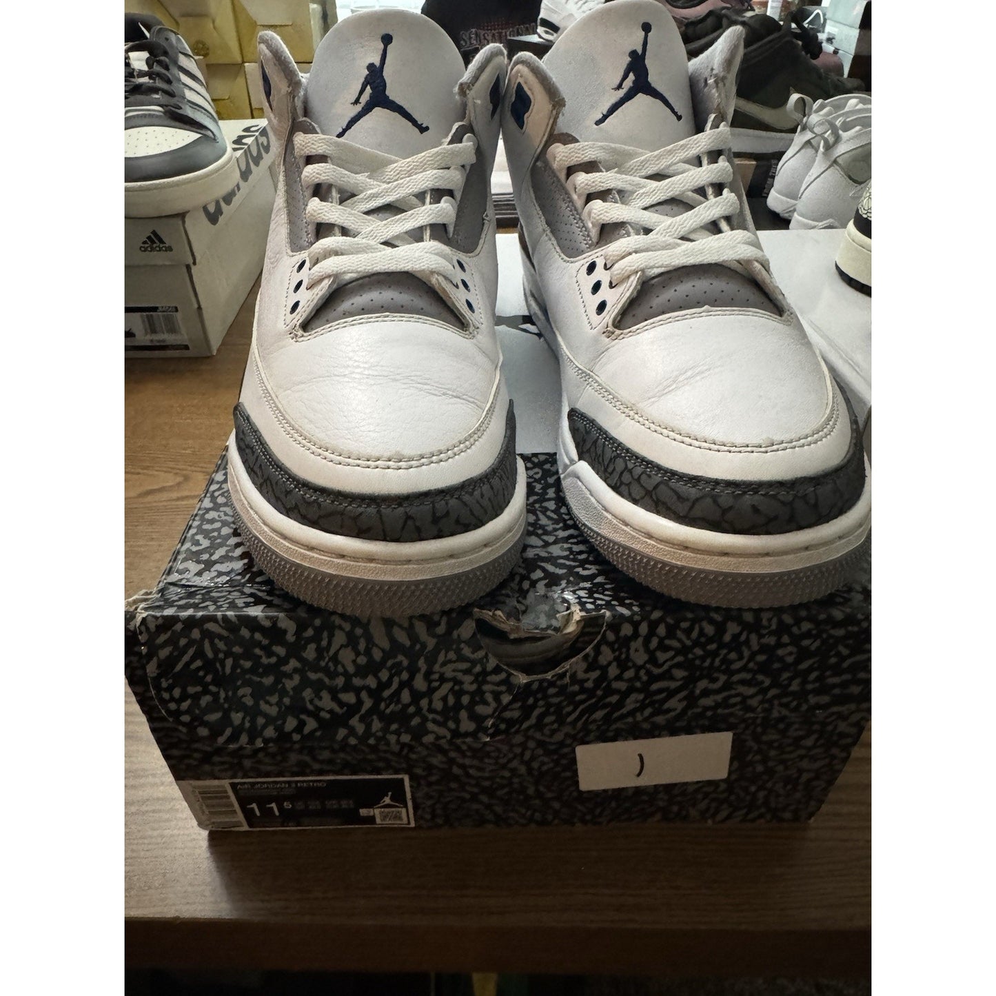Size 11.5 - Air Jordan 3 Retro Midnight Navy BS0289