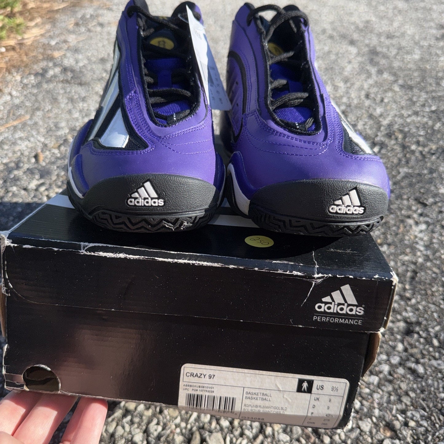 Size 9.5 - Adidas Crazy 97 EQT Elevation Kobe Bryant 1997 Slam Dunk Contest