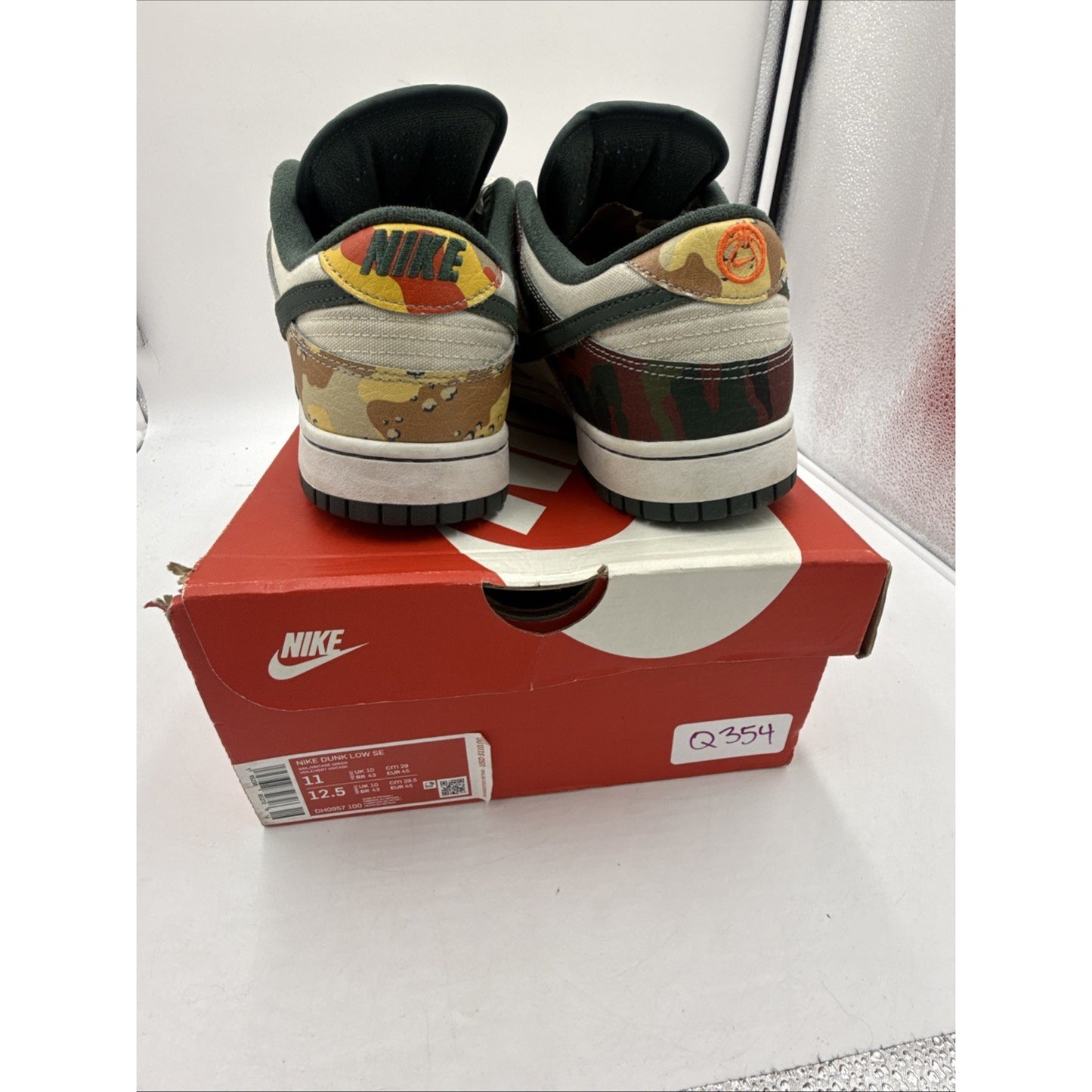 Size 11 - Nike Dunk SE Low Sail Multi-Camo