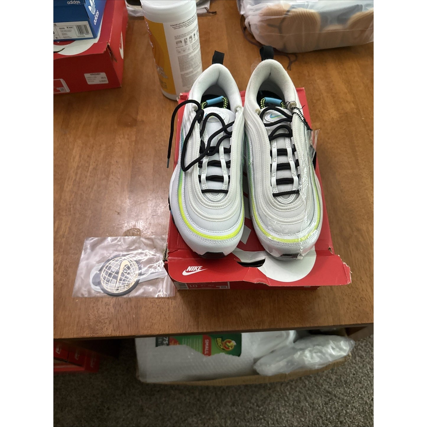 Size 10 - Nike Air Max 97 Worldwide Pack - White Rare BS415