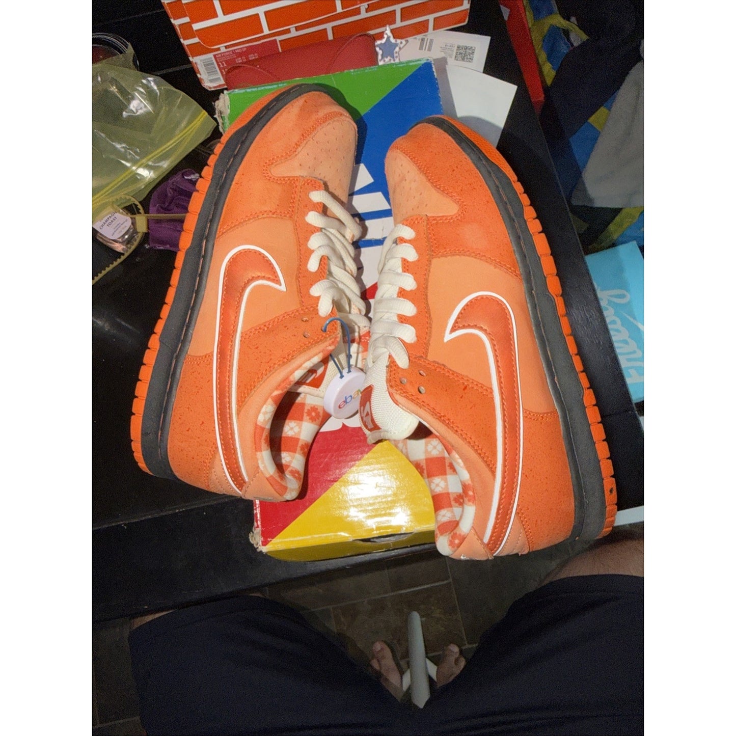 Nike SB Dunk Low 'Concepts Orange Lobster' Sneakers Size 8 FD8776-800