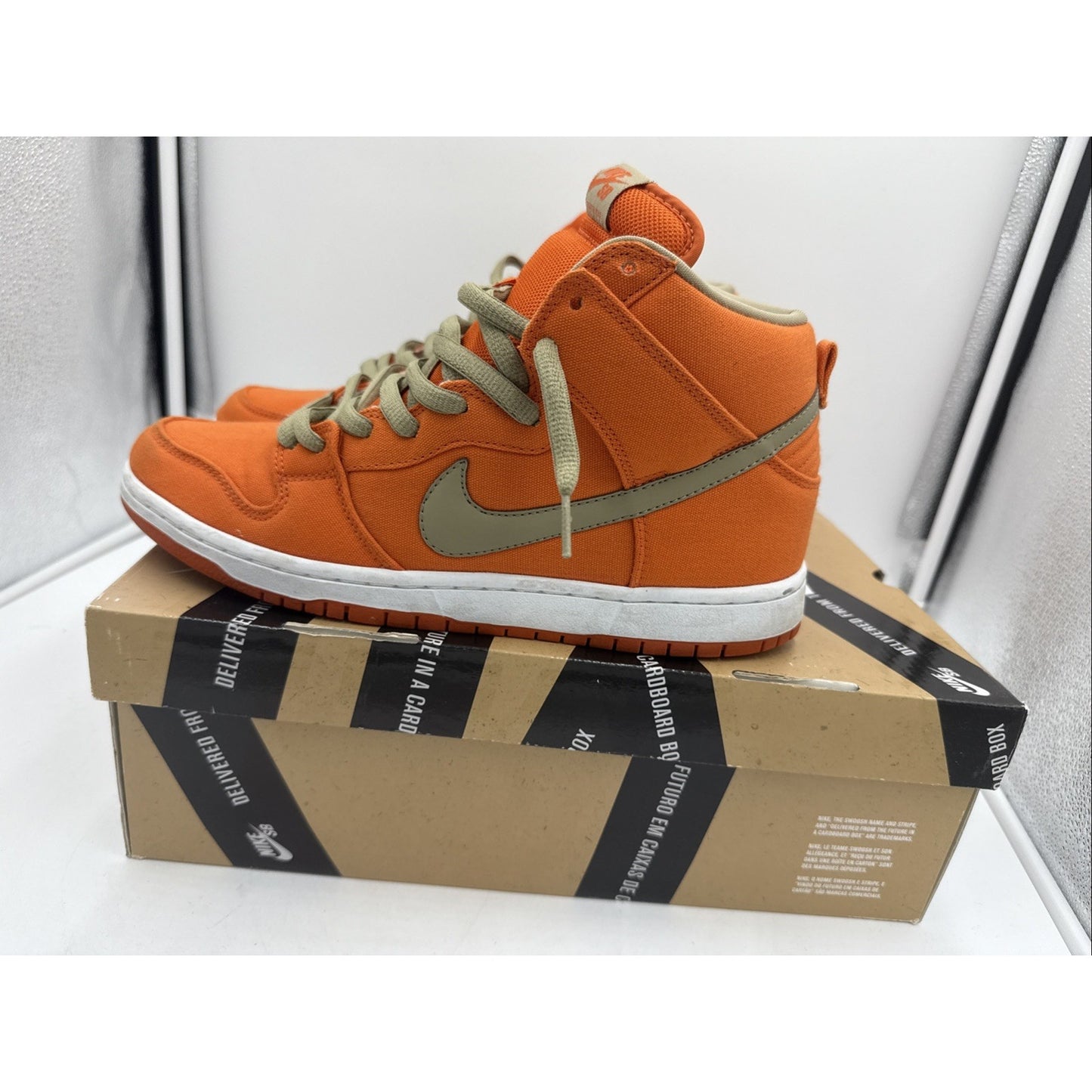 Size 10 - Nike Dunk Pro Sb High Orange