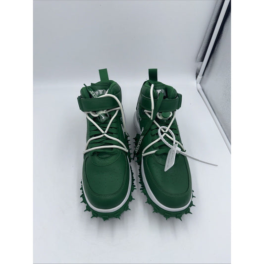 Size 10.5 - Nike Off-White x Air Force 1 SP Leather Mid Pine Green