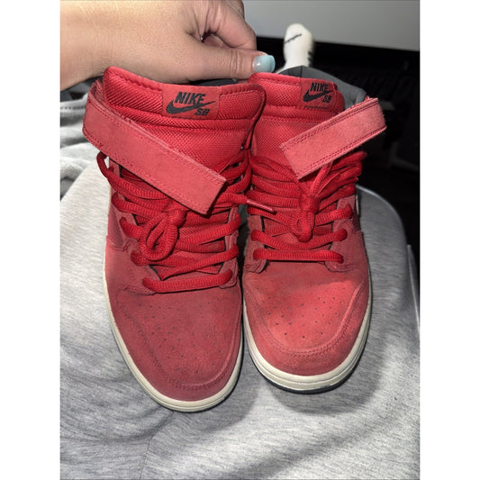 Size 12 - Nike Dunk Pro Sb Mid Red No Box No Size Tag LEP