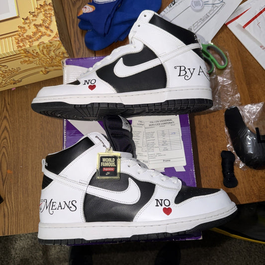 Size 11 - Supreme x Nike Dunk SB High By Any Means - Stormtrooper Promo Sample