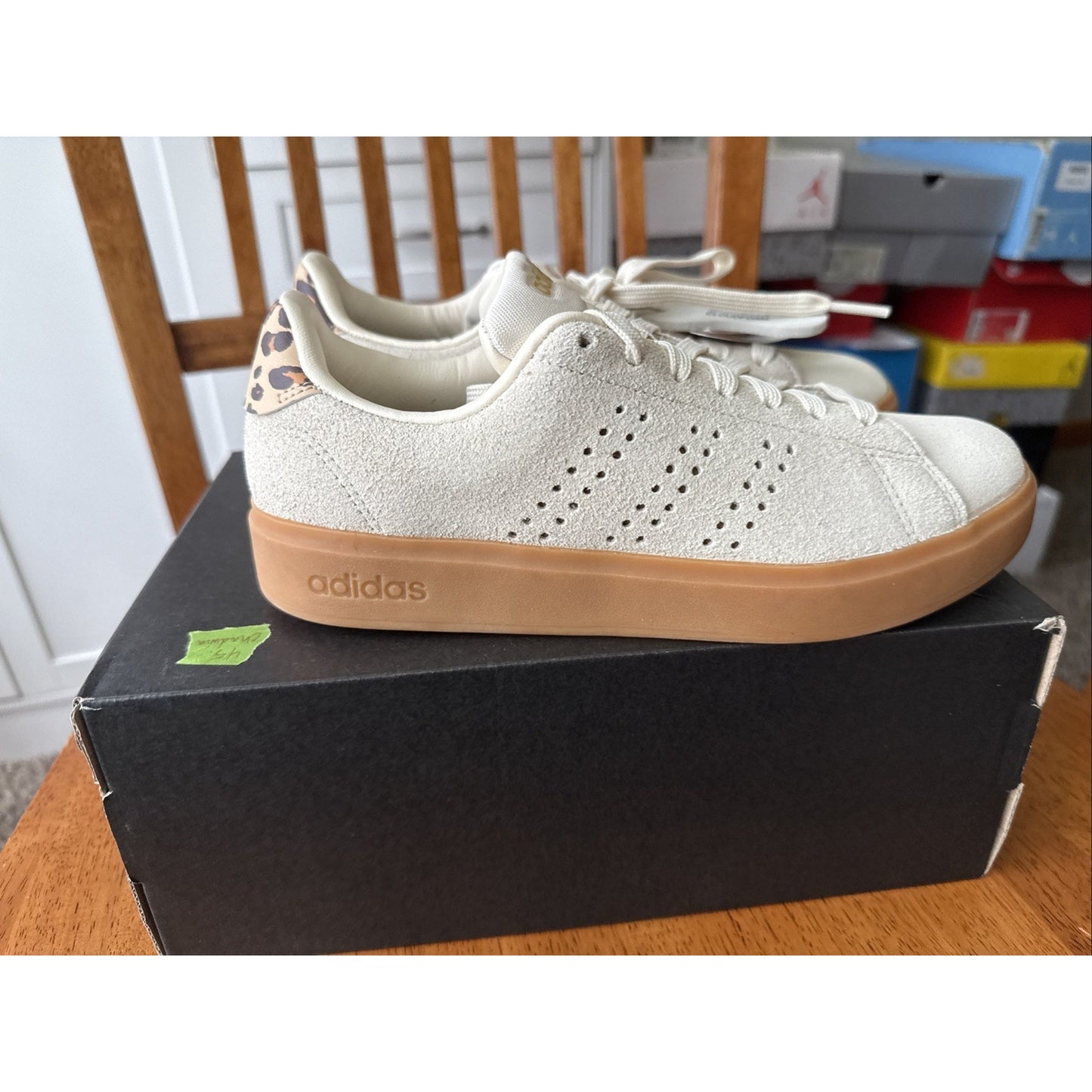 Adidas Advantage 2.0 JQ7396 Sneaker Women's White Lace-Up Tennis Shoes DWA696 BS258