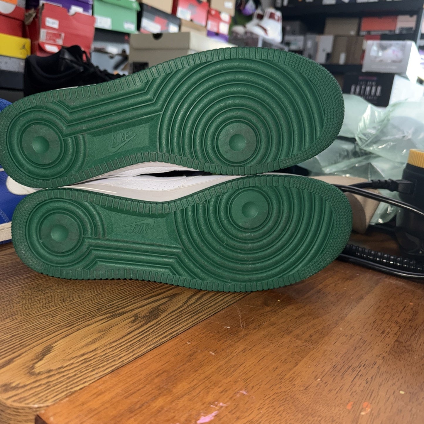 Size 14 - Nike Air Force 1 White Pine Green 2006