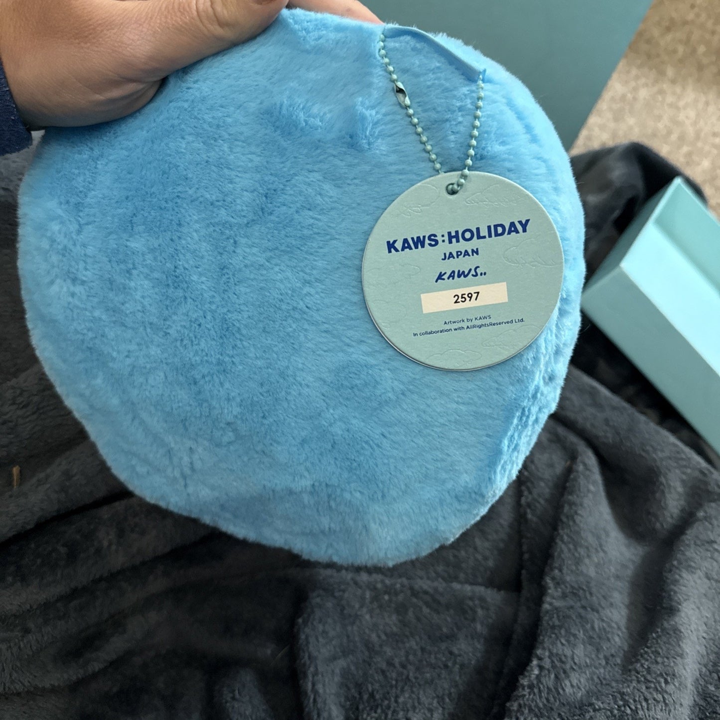 KAWS Holiday Japan Mount Fuji Plush Blue 8"