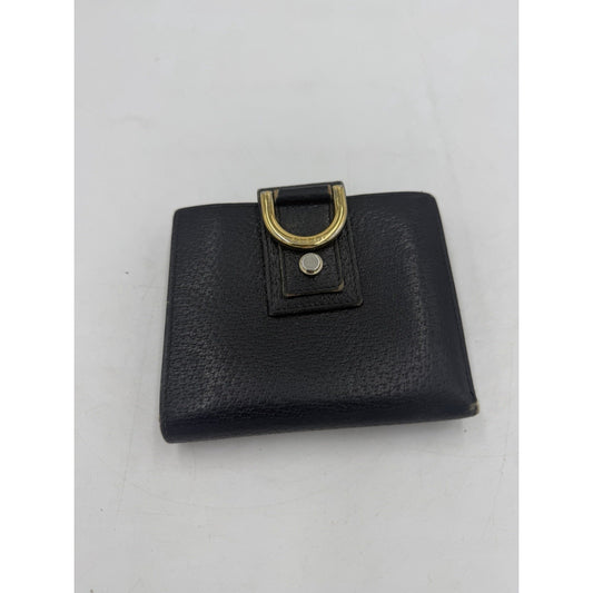 GUCCI Gucci / 2 fold wallet / leather / black / black / men's / 141411 486184