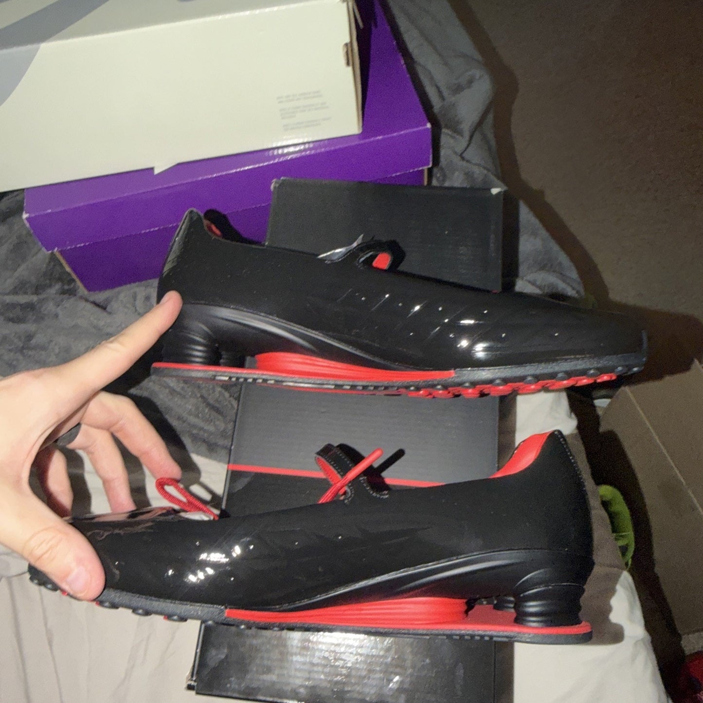 Size 12 - LABELHOOD x Nike Shox Z Calistra Black University Red W