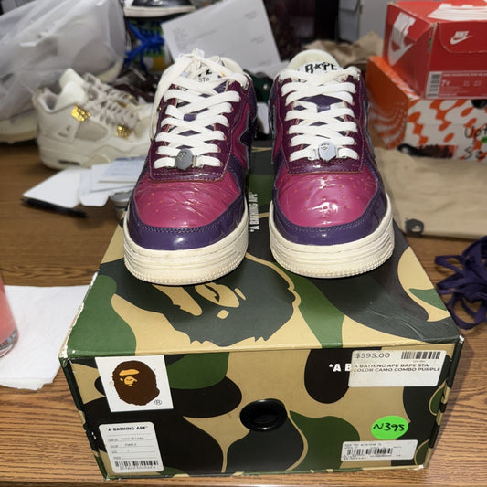 Size 7 Bape Bapesta Low Color Combo Purple Combo 10