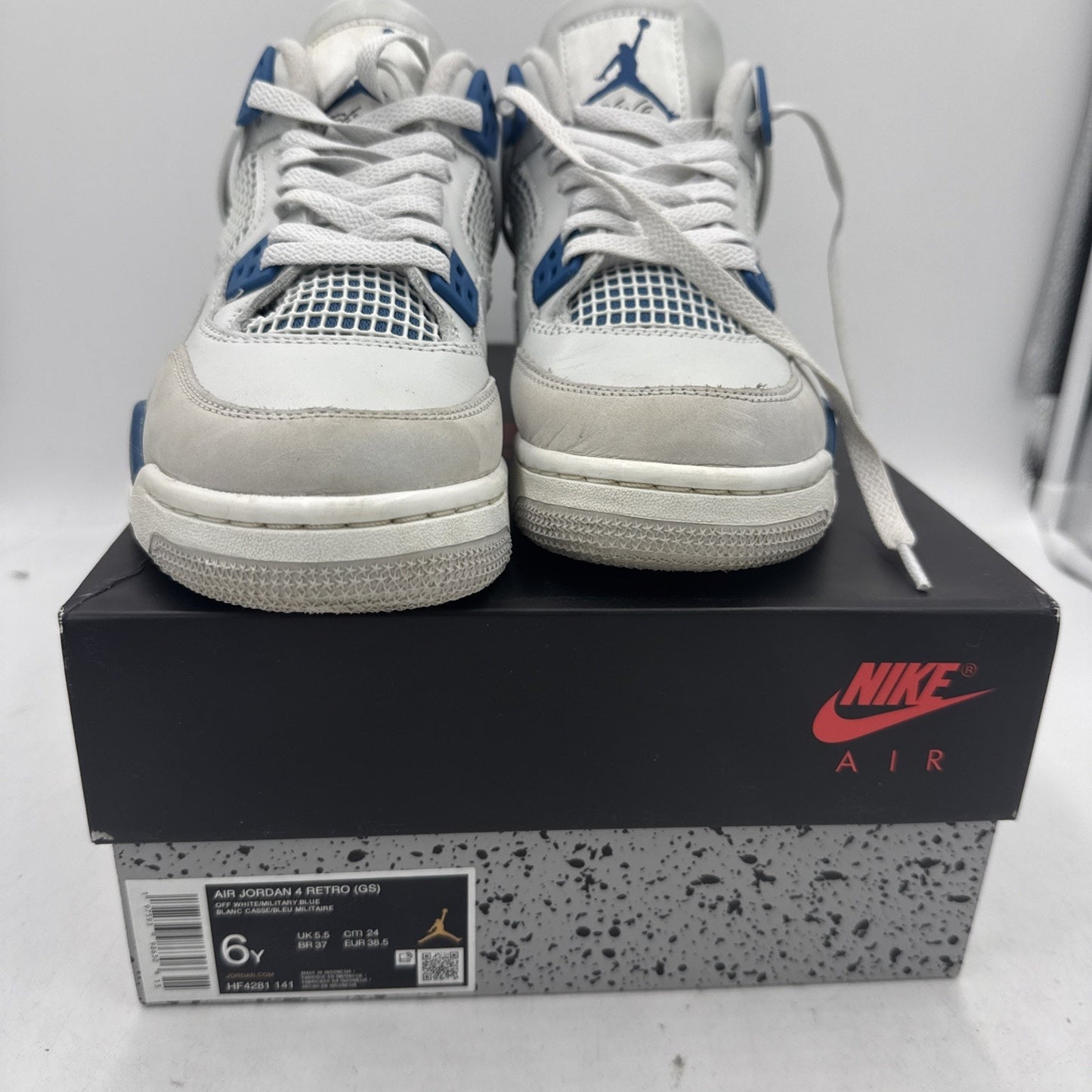 Nike Air Jordan 4 Retro GS Military Blue 2024 Brand New Size 6Y HF4281-141