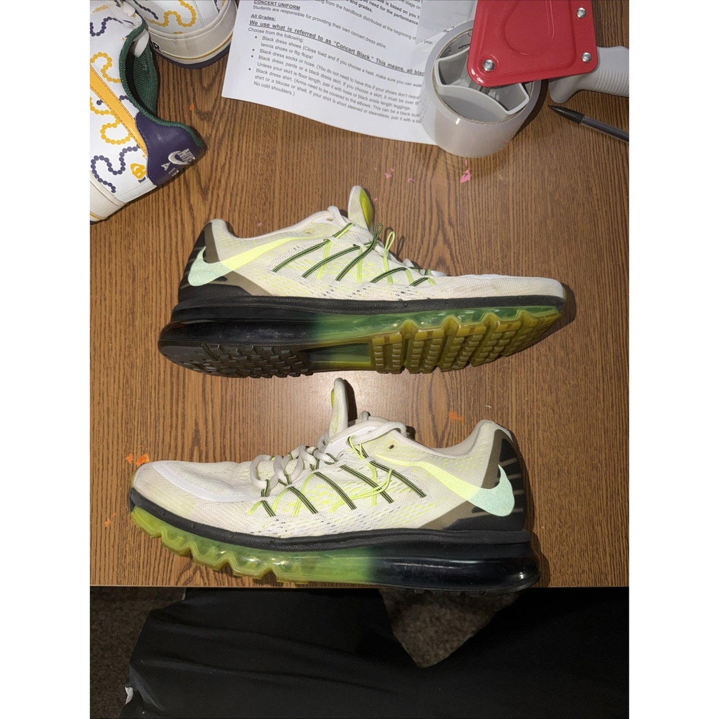 Size 10 - Nike Air Max 2015 White Volt CFM Sample Tagged