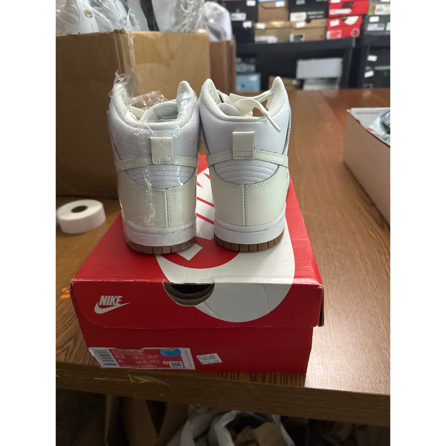Size 5.5 - Nike Dunk High Sail Gum W BS345