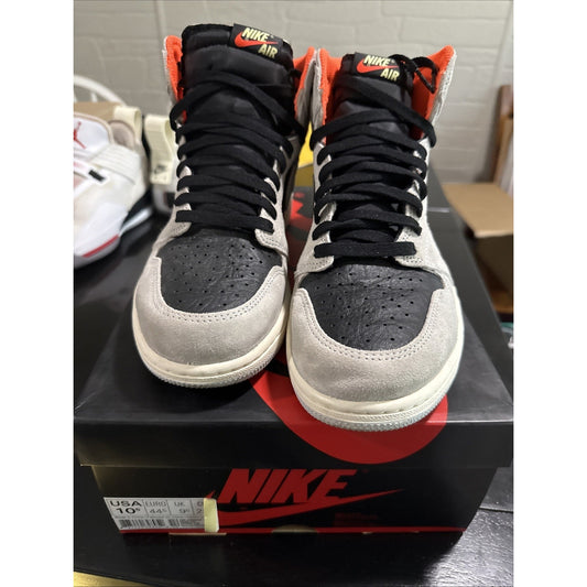Size 10.5 - Air Jordan 1 Retro OG High Neutral Grey Hyper Crimson