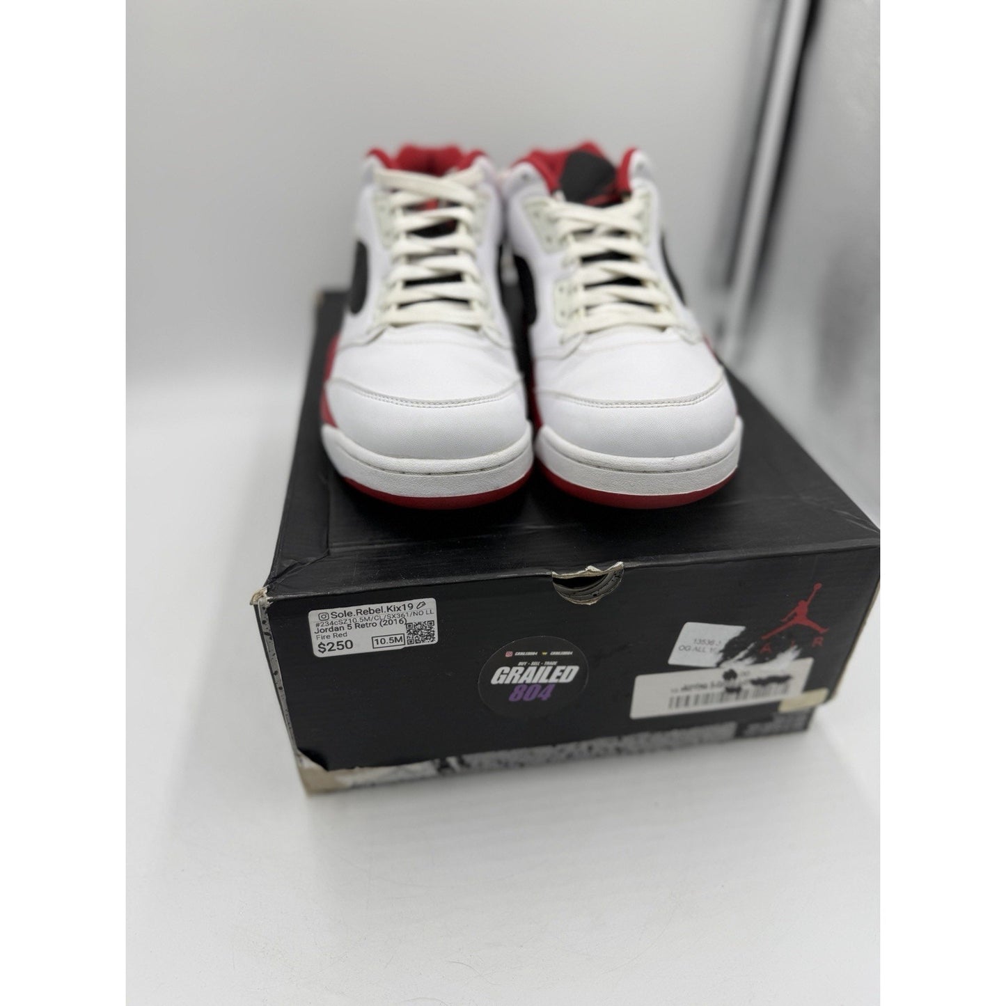 Size 10.5 - Air Jordan 5 Retro 2016 Low Fire Red