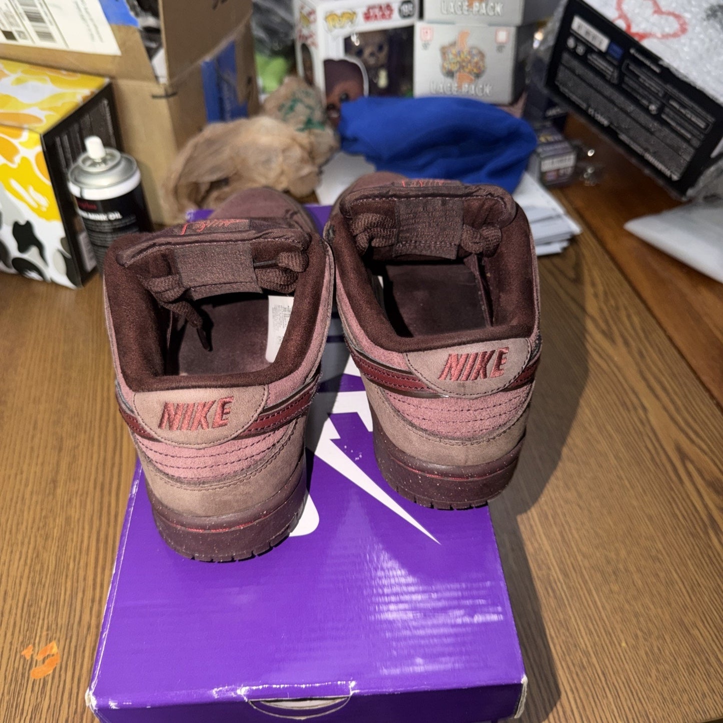 Nike SB Dunk Low PRM City of Love Burgundy Crush Suede Sneakers Size 6M WITH BOX