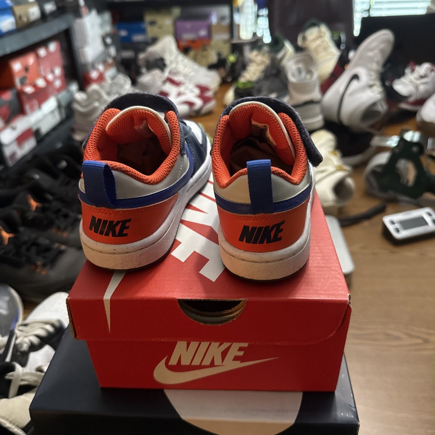 Nike Court Borough Low Recraft Navy Royal Blue Size 12c Kids Basketball Shoes