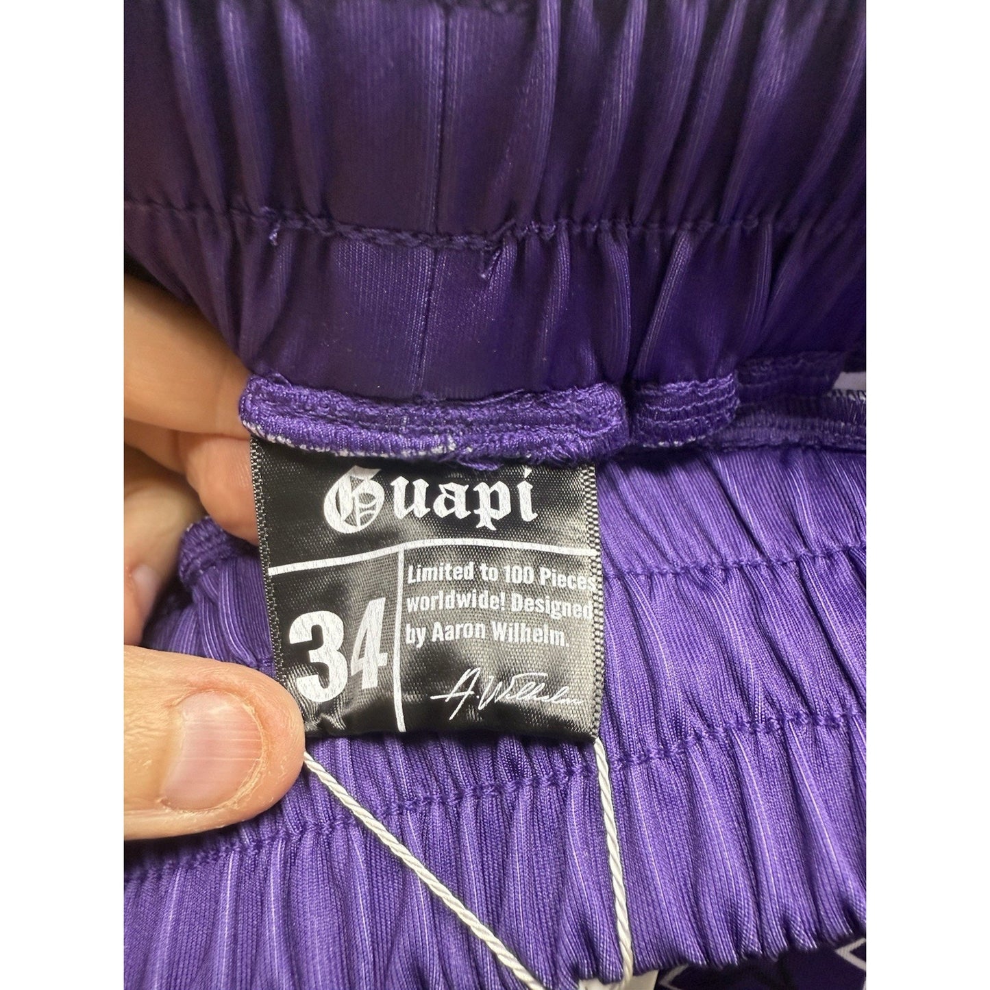Size 34 Guapi Designer Joggers Purple 1 Of 100