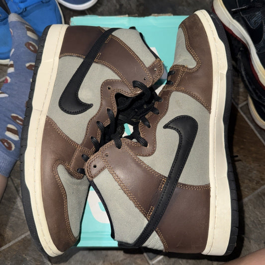 Size 11 - Nike Dunk SB Pro High Baroque Brown LEP