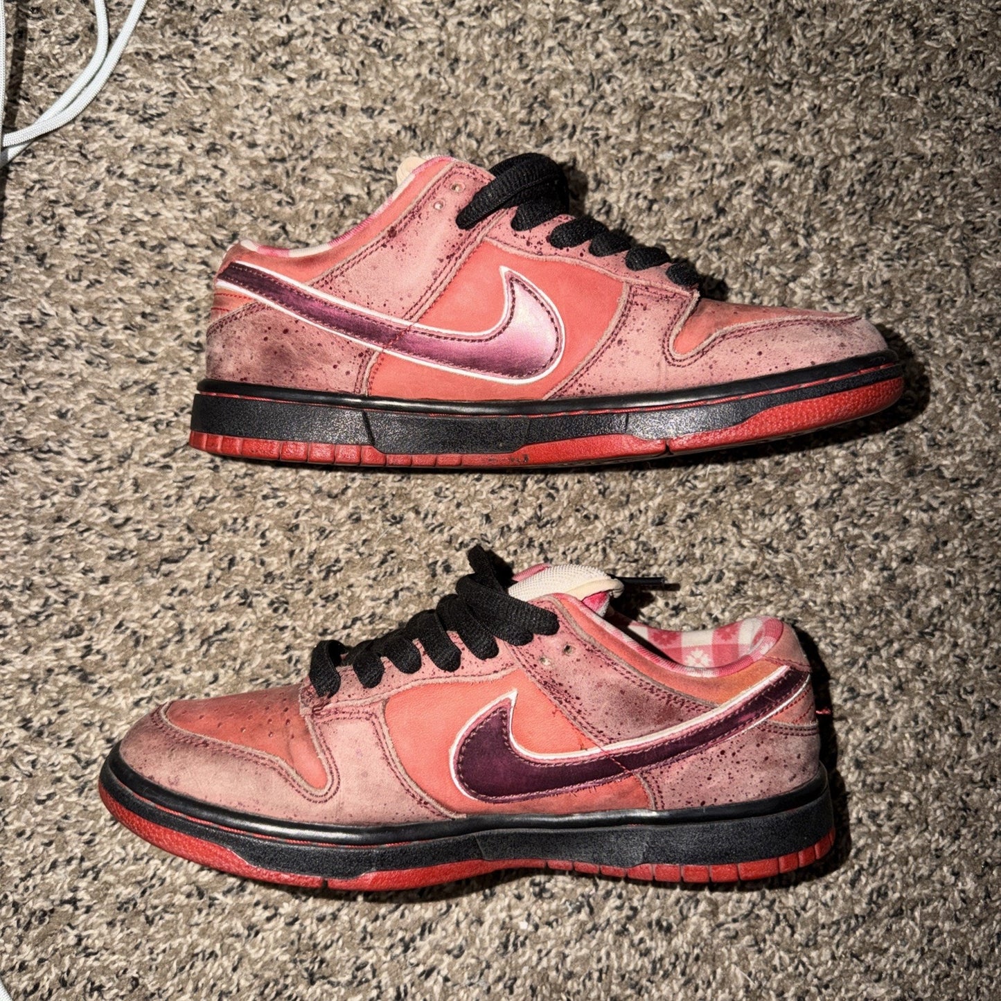 nike sb dunk low red lobster mens size 7