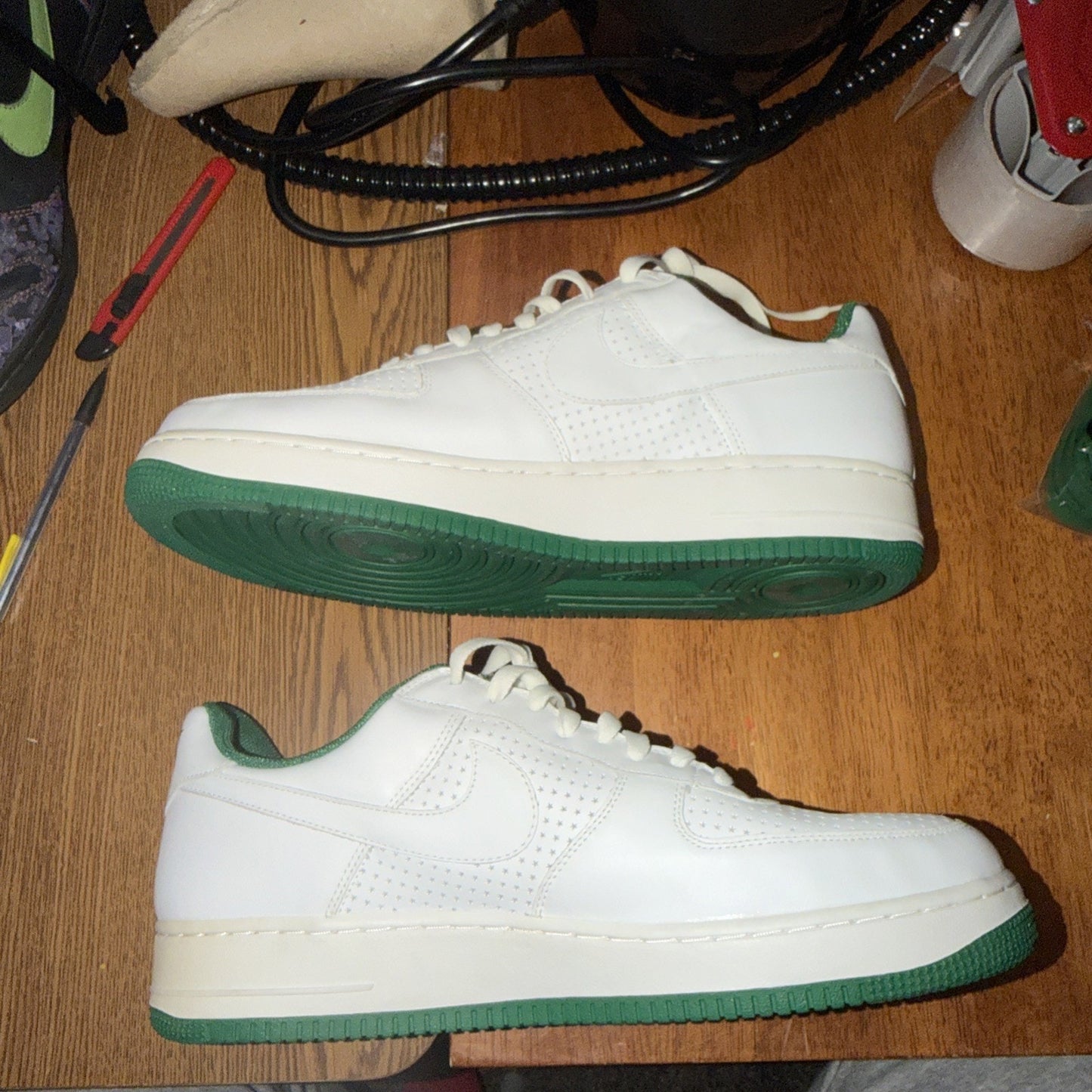 Size 14 - Nike Air Force 1 White Pine Green 2006