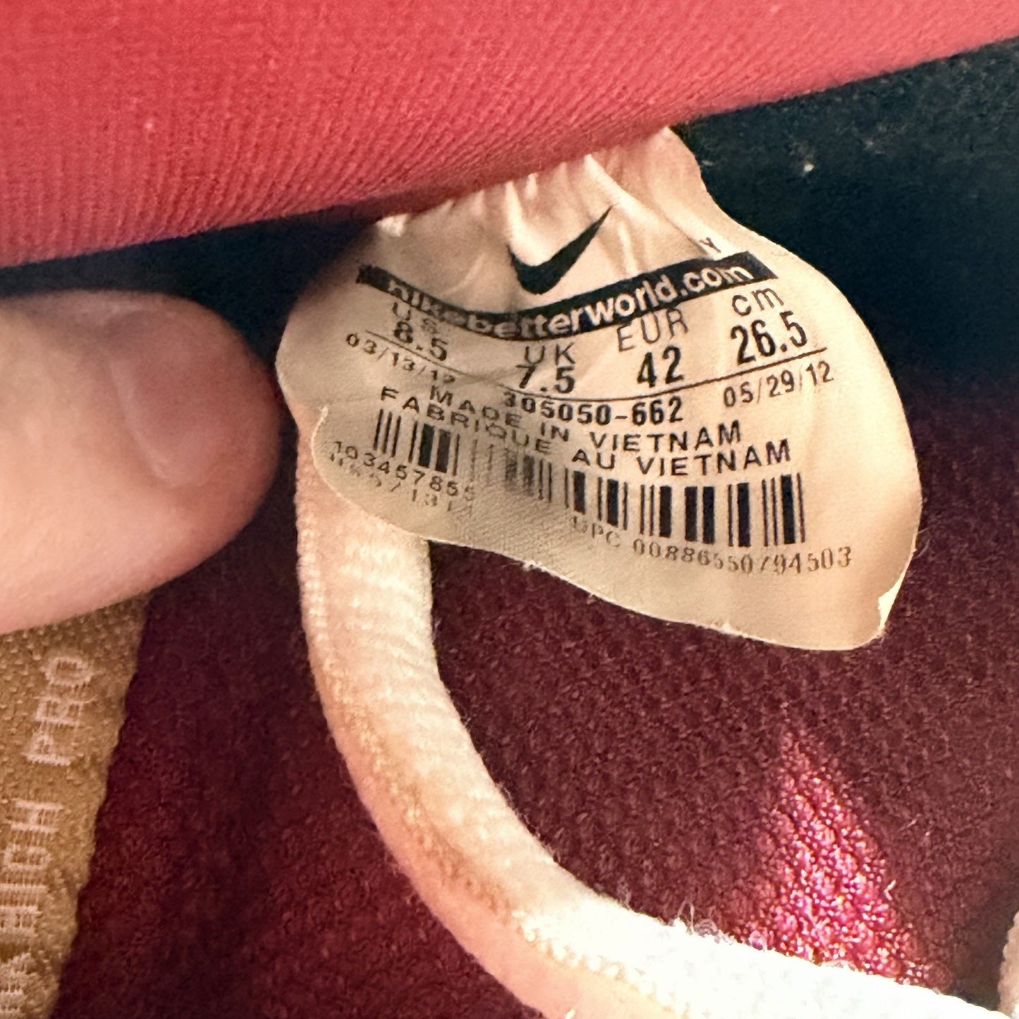 Size 8.5 - Nike Dunk Pro Sb High Red