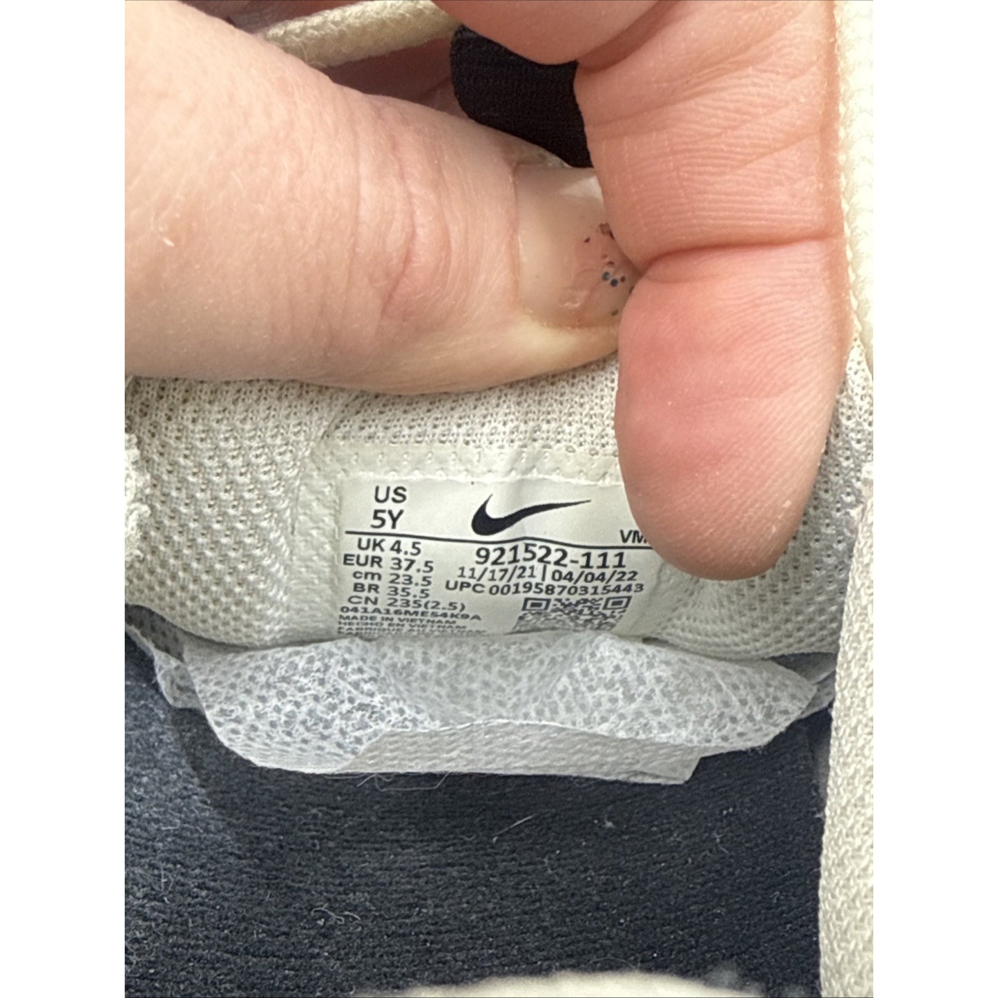 Size 5 (GS) - Nike Air Max 97 Low White Bullet