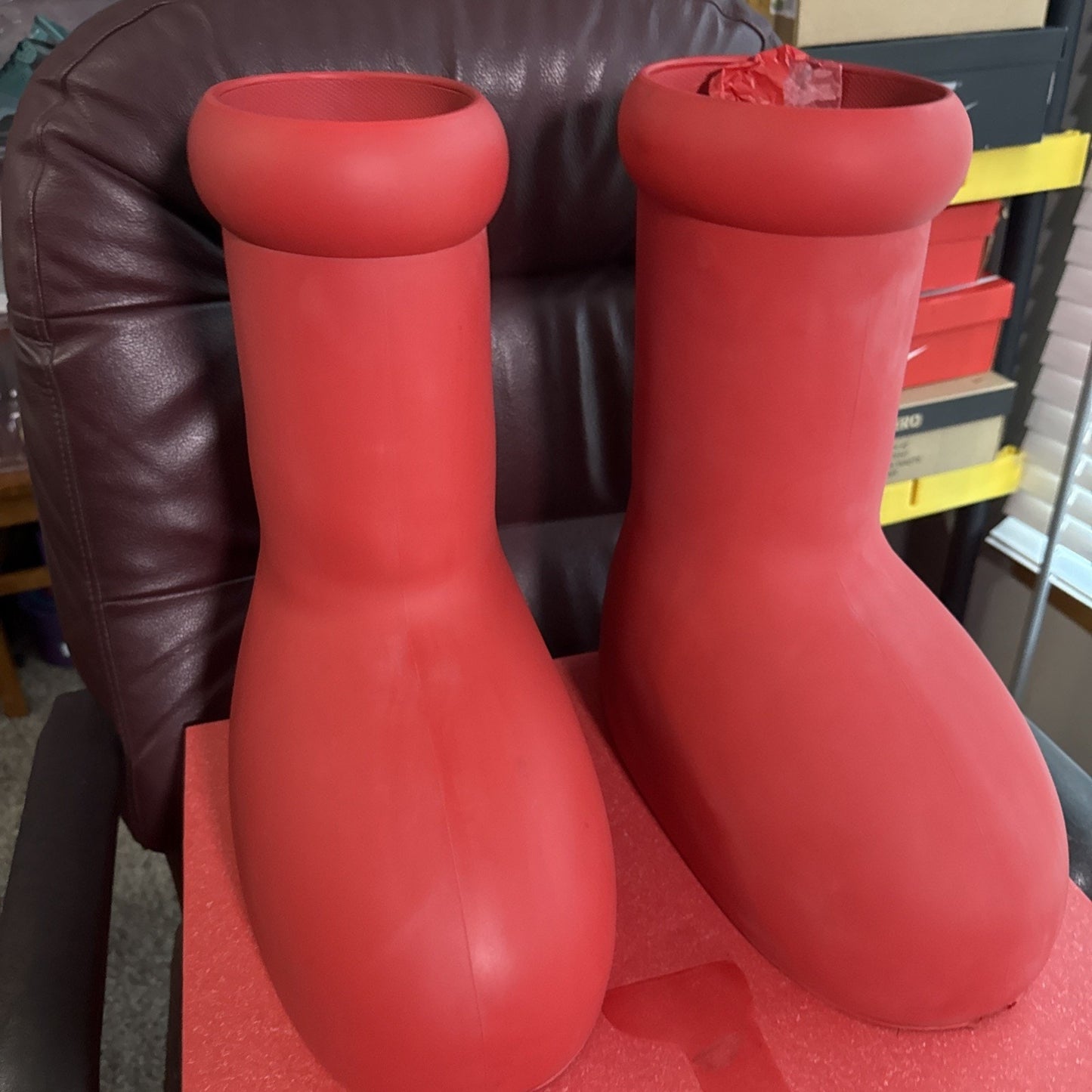 MSCHF BIG RED BOOT MEN'S SIZE 12