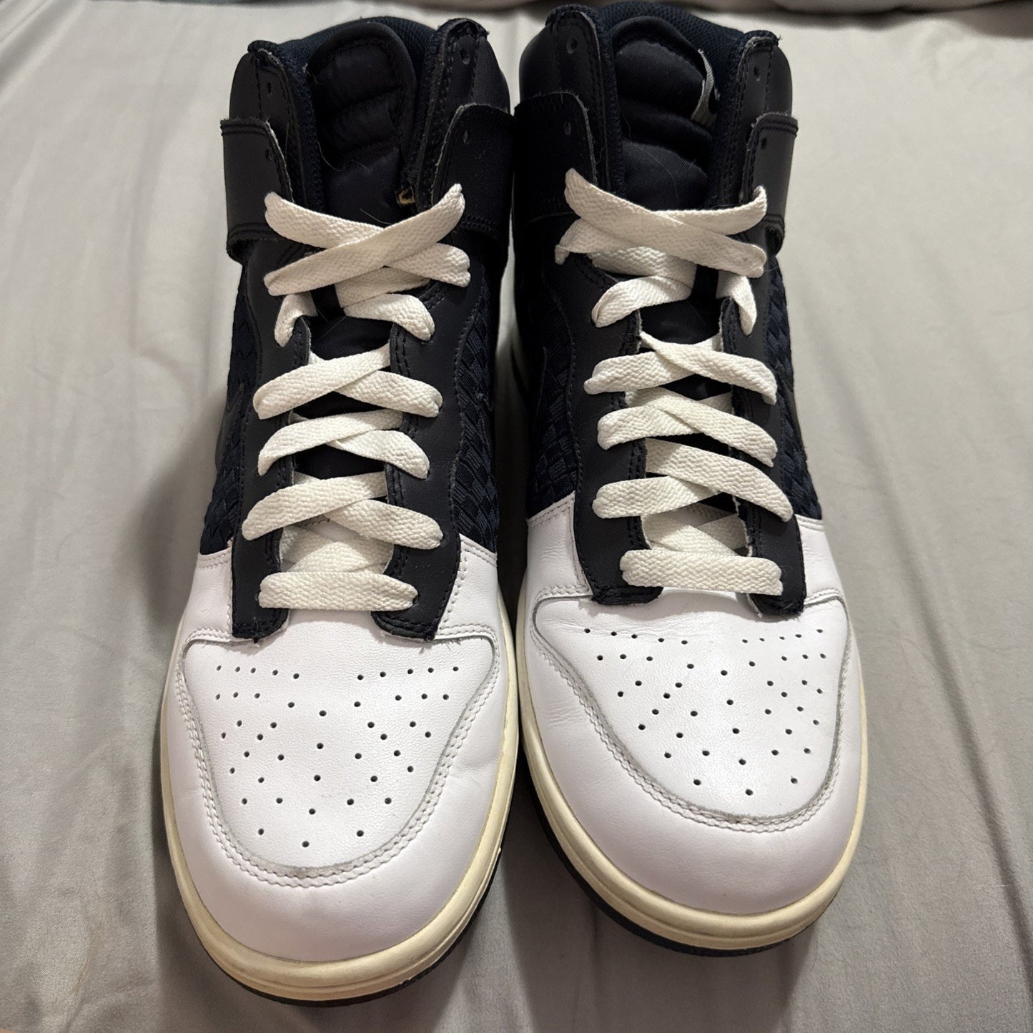 Size 11 - Nike Dunk High Black, Obsidian White - 317982-143