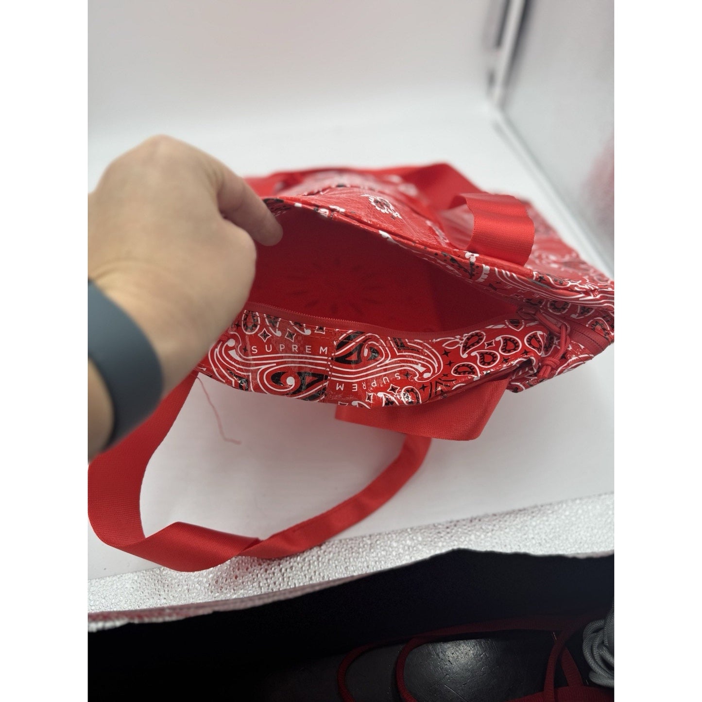 Supreme Bandana Tarp Small Duffle Bag ss21