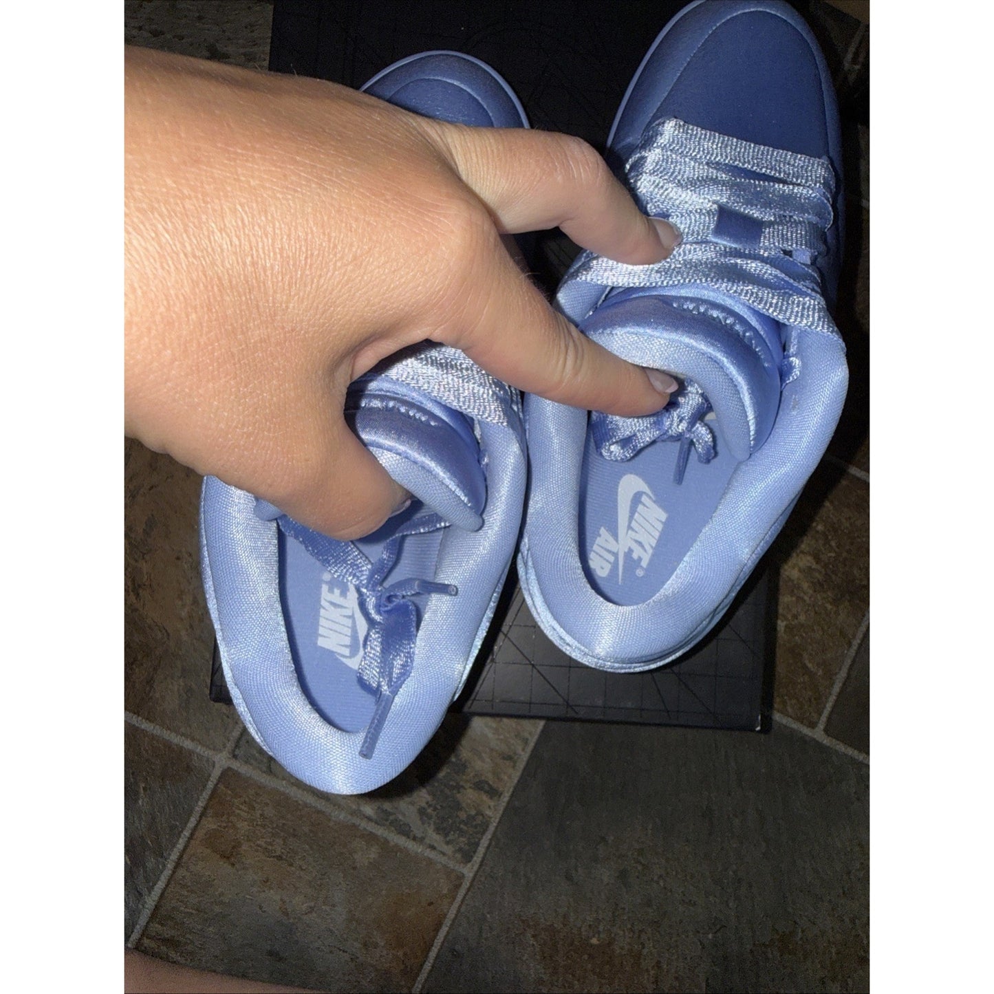 Women’s Size 8 - Nike Air Jordan 1 Low Make Satin Aluminum HF3969-400