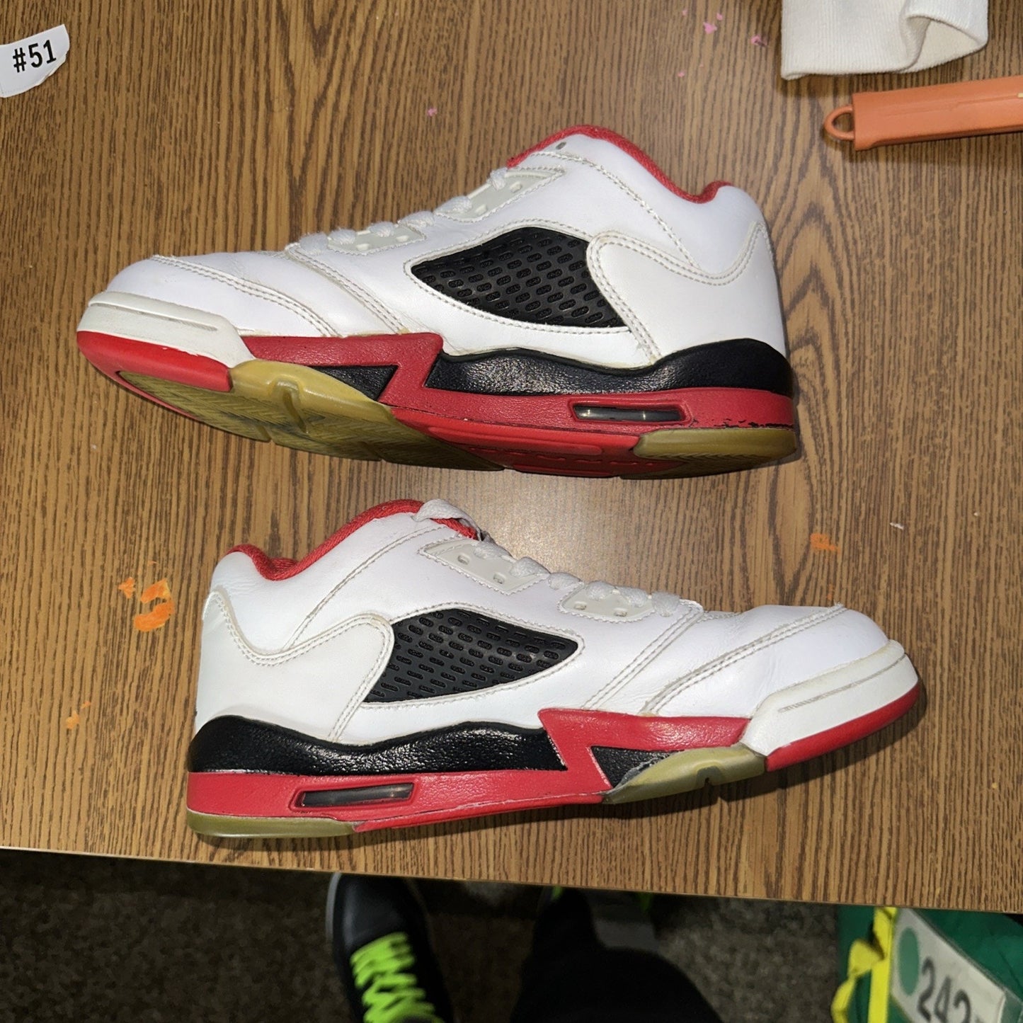 Size 4 (GS) - Jordan 5 Retro 2016 Low Fire Red