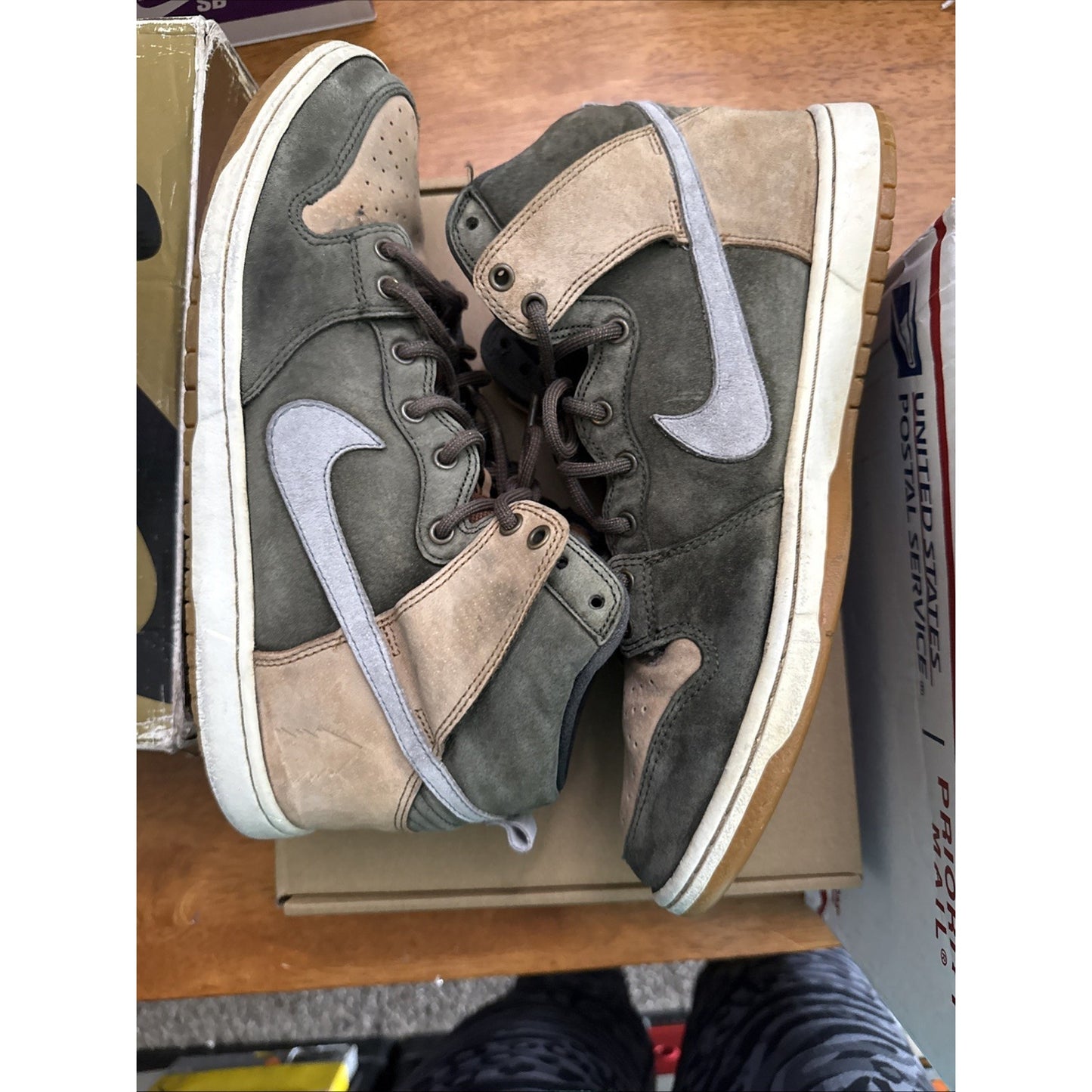 2015 Sb Dunk High “Homegrown” Size 11.5 M US Green/Brown