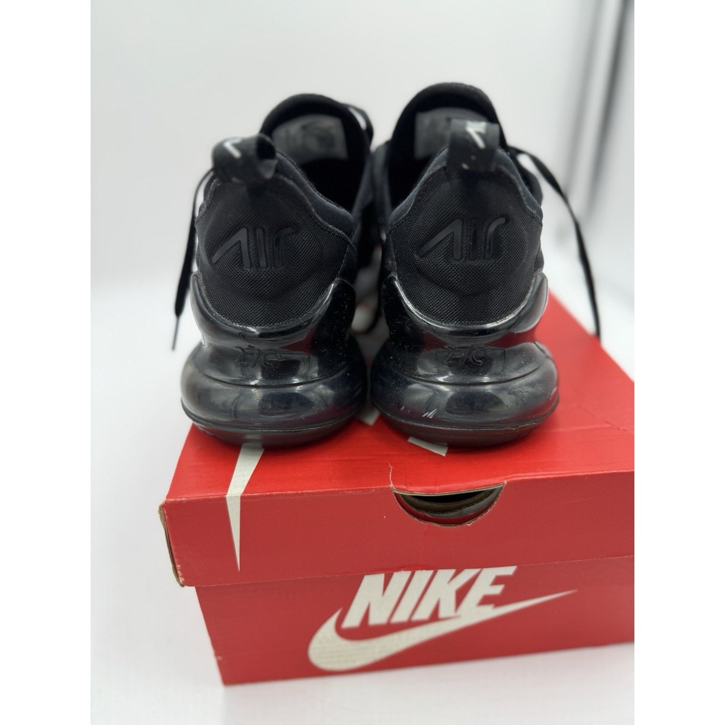 Size 6 (GS) - Nike Air Max 270 Low Triple Black - 943345-001