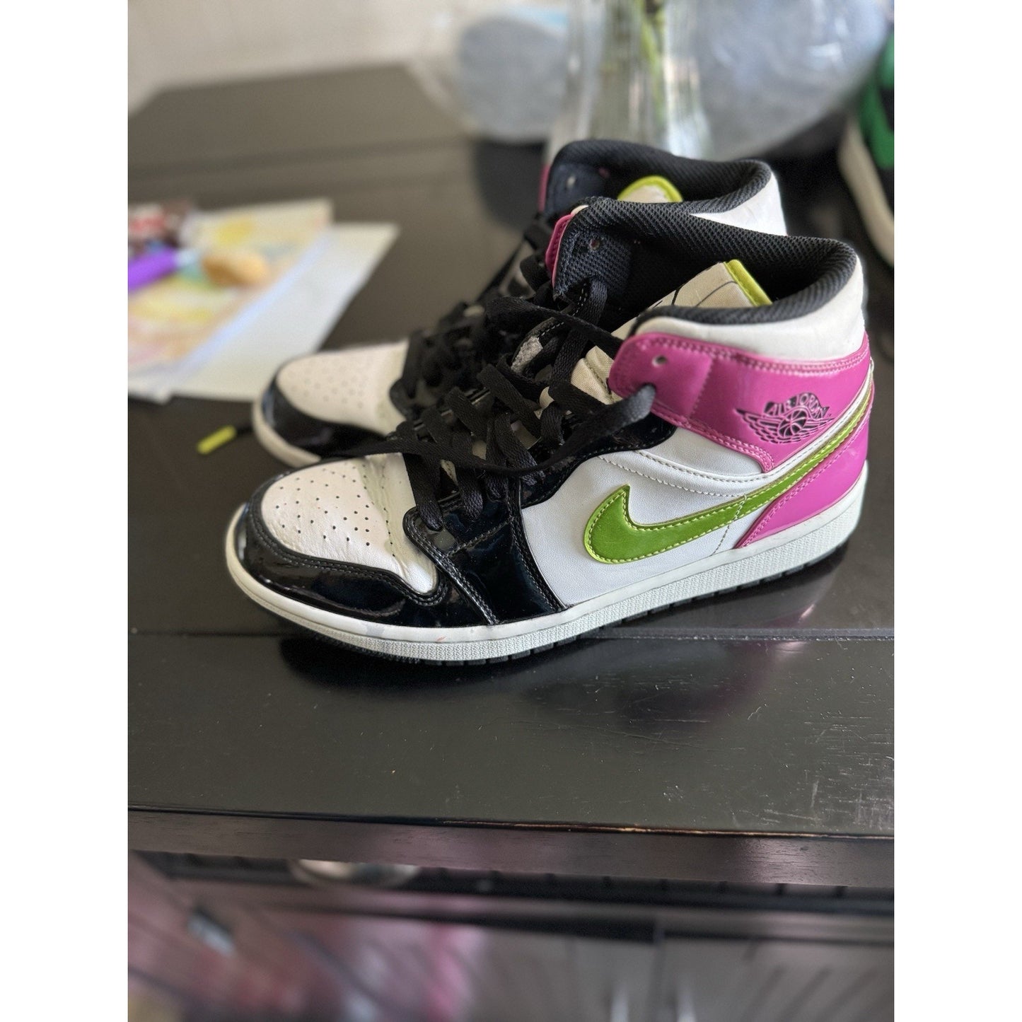 Size 8.5 - Air Jordan 1 SE Mid Cyber Active Fuchsia NBS165